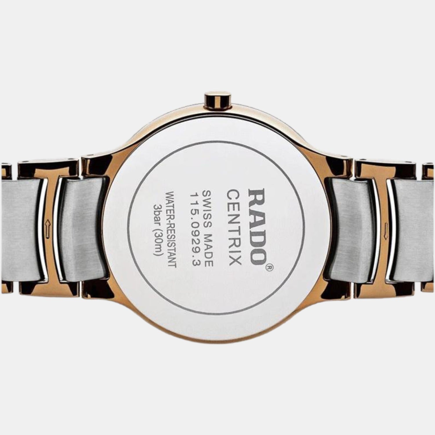 Rado Centrix Women Quartz Brown Dial Analog Stainless Steel Watch R30555723 - view 3
