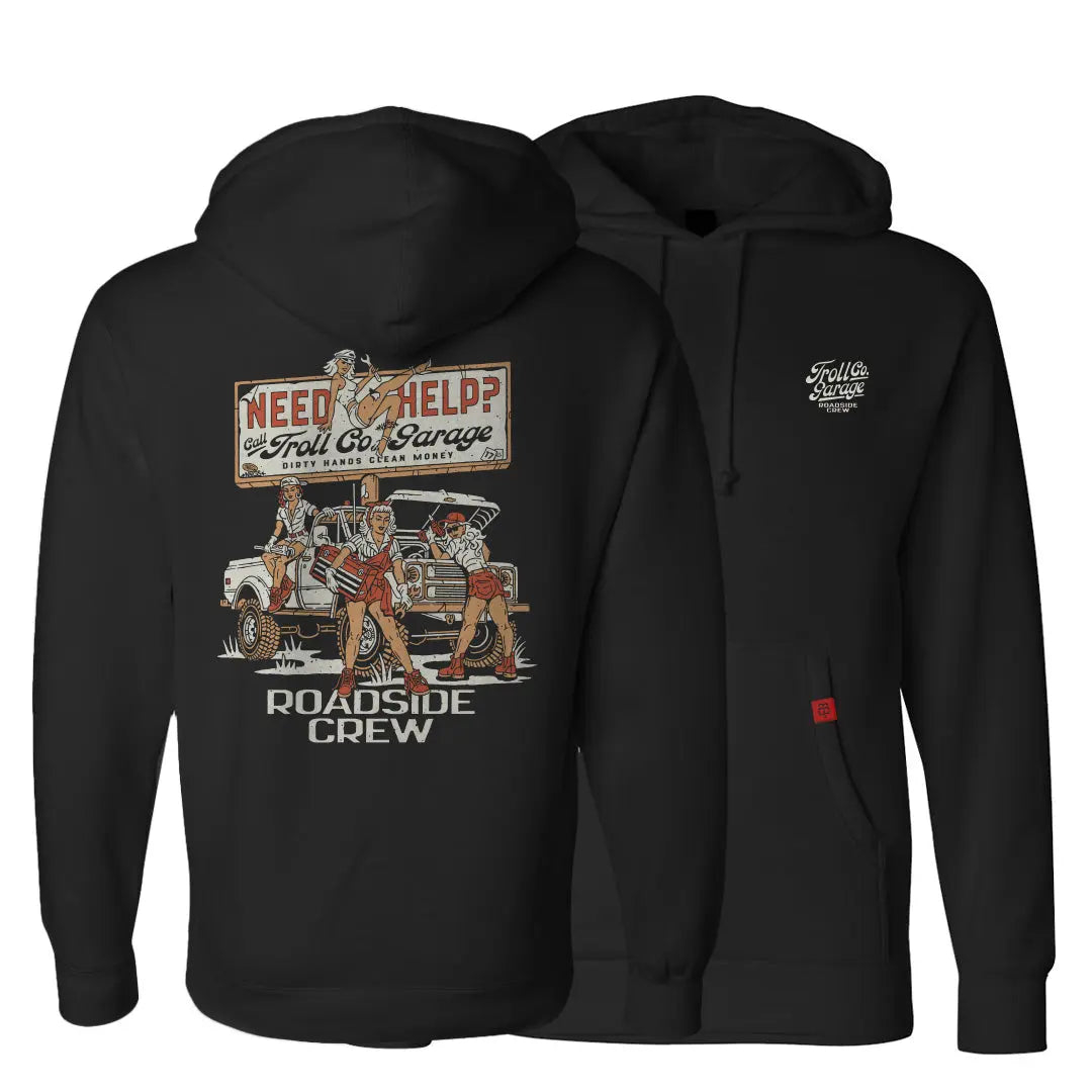 Radial Roadside Crew Hoodie – Black