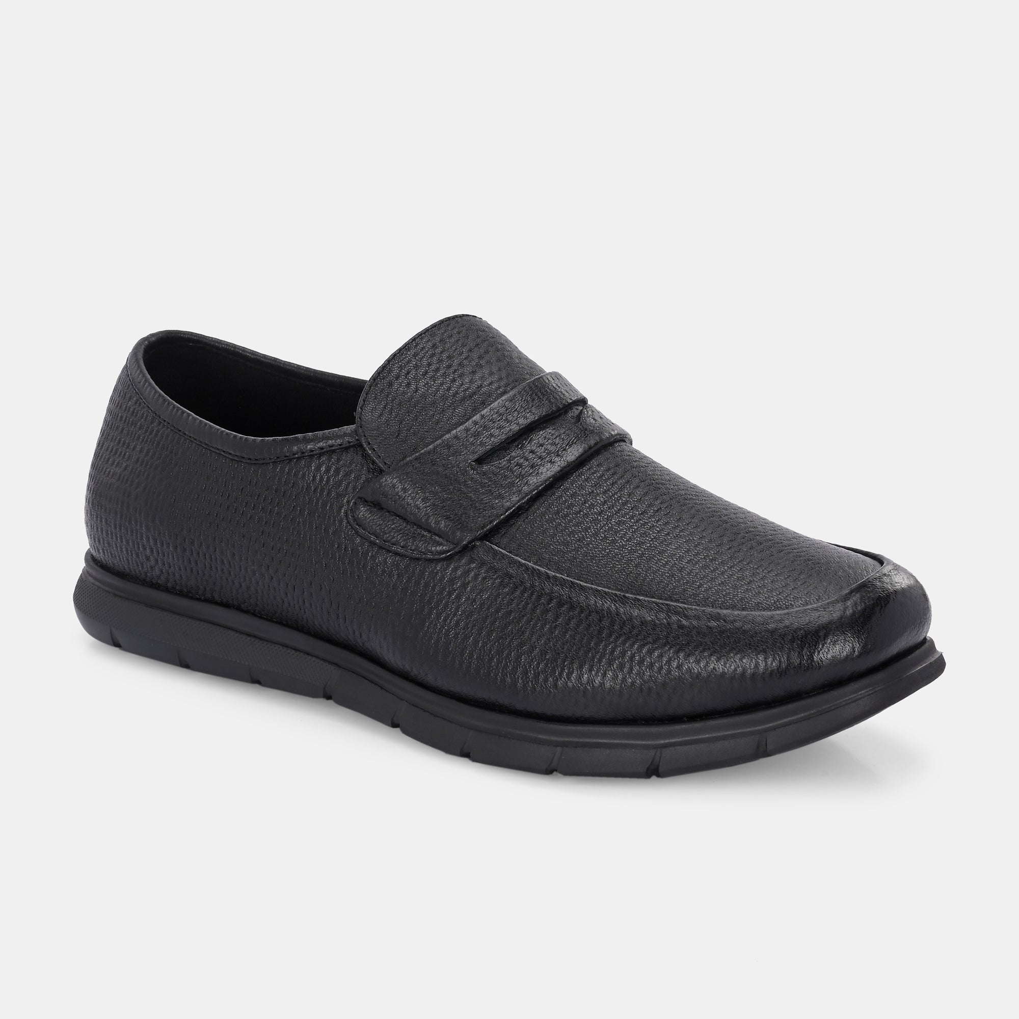 Pashmina Leather Loafers by Lafattio – Black - view 3