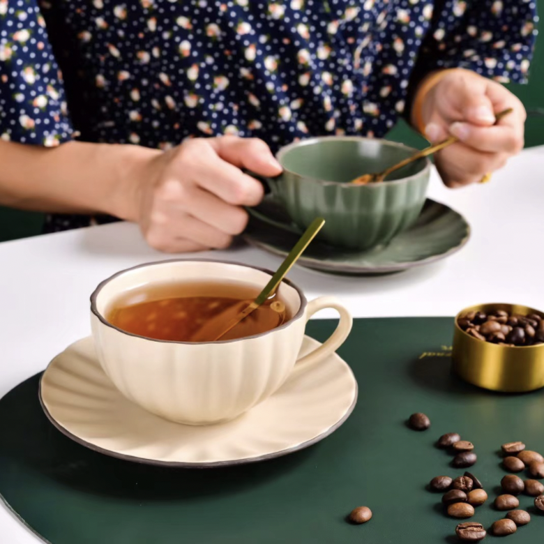 Nestasia Modern Ceramic Cup With Saucer - view 2