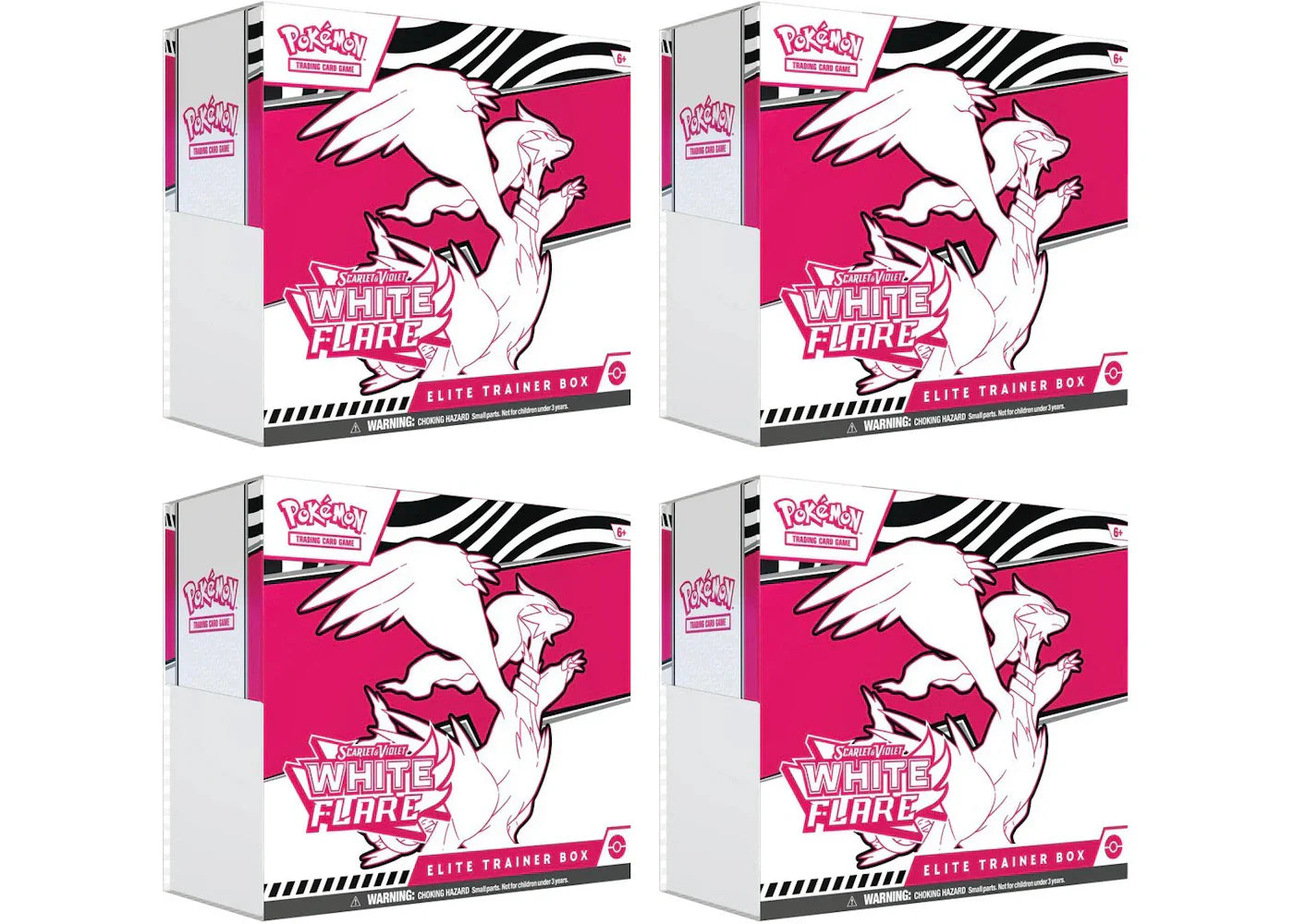 Scarlet violet white – 2025 Pokémon Scarlet & Violet White Flare Elite Trainer Box 4x Lot