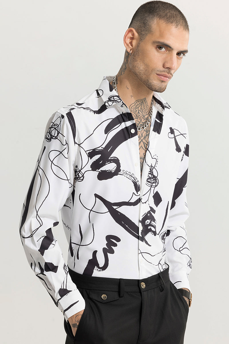 SNITCH Unrealistic Design White Shirt - view 2