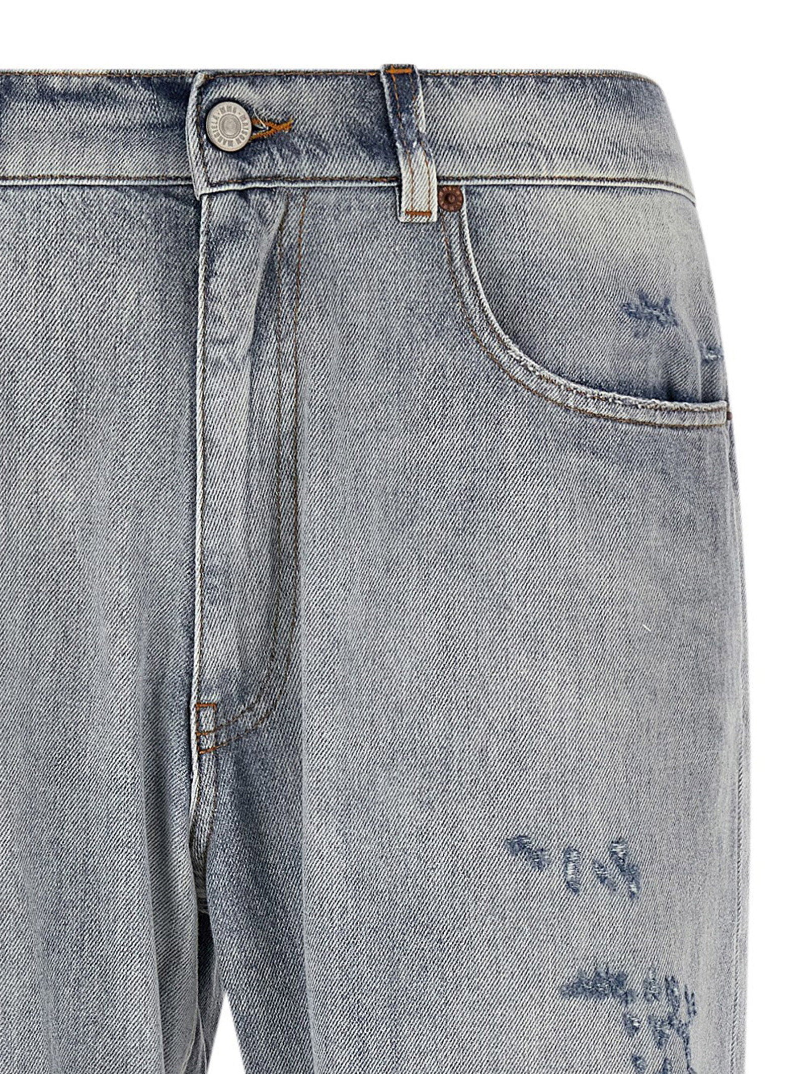 Mm6 Maison Margiela Used Effect Jeans – 100% cotton - view 3