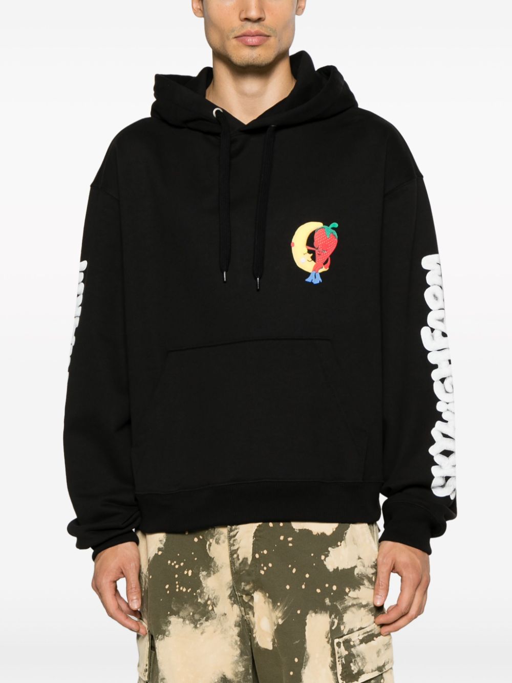 Sky High Farm Workwear Logo cotton hoodie - view 2
