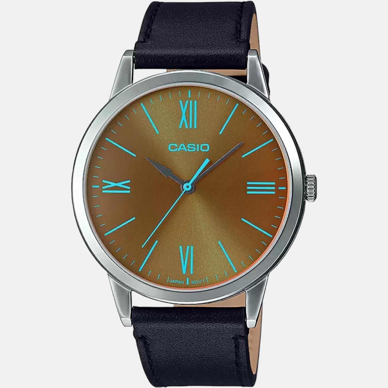 Casio Enticer Men Quartz Brown Dial Analog Leather Watch A2011 - view 2