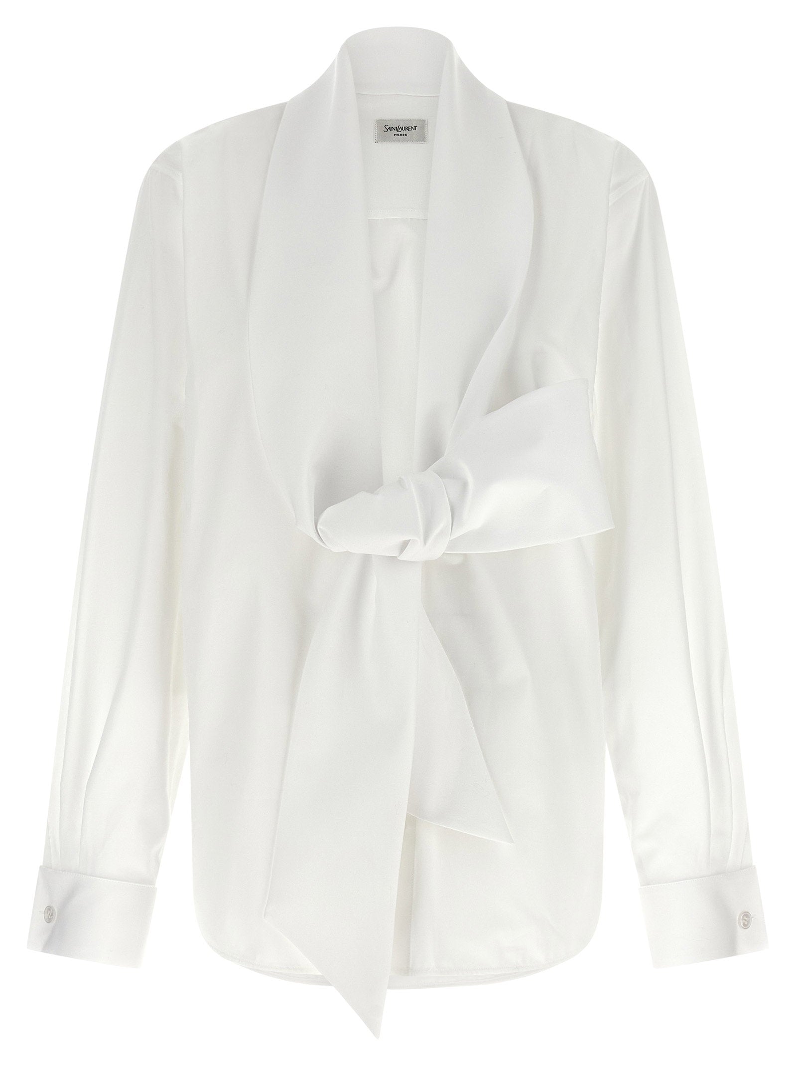 Saint Laurent Lavallière Collar Shirt – 100% cotton