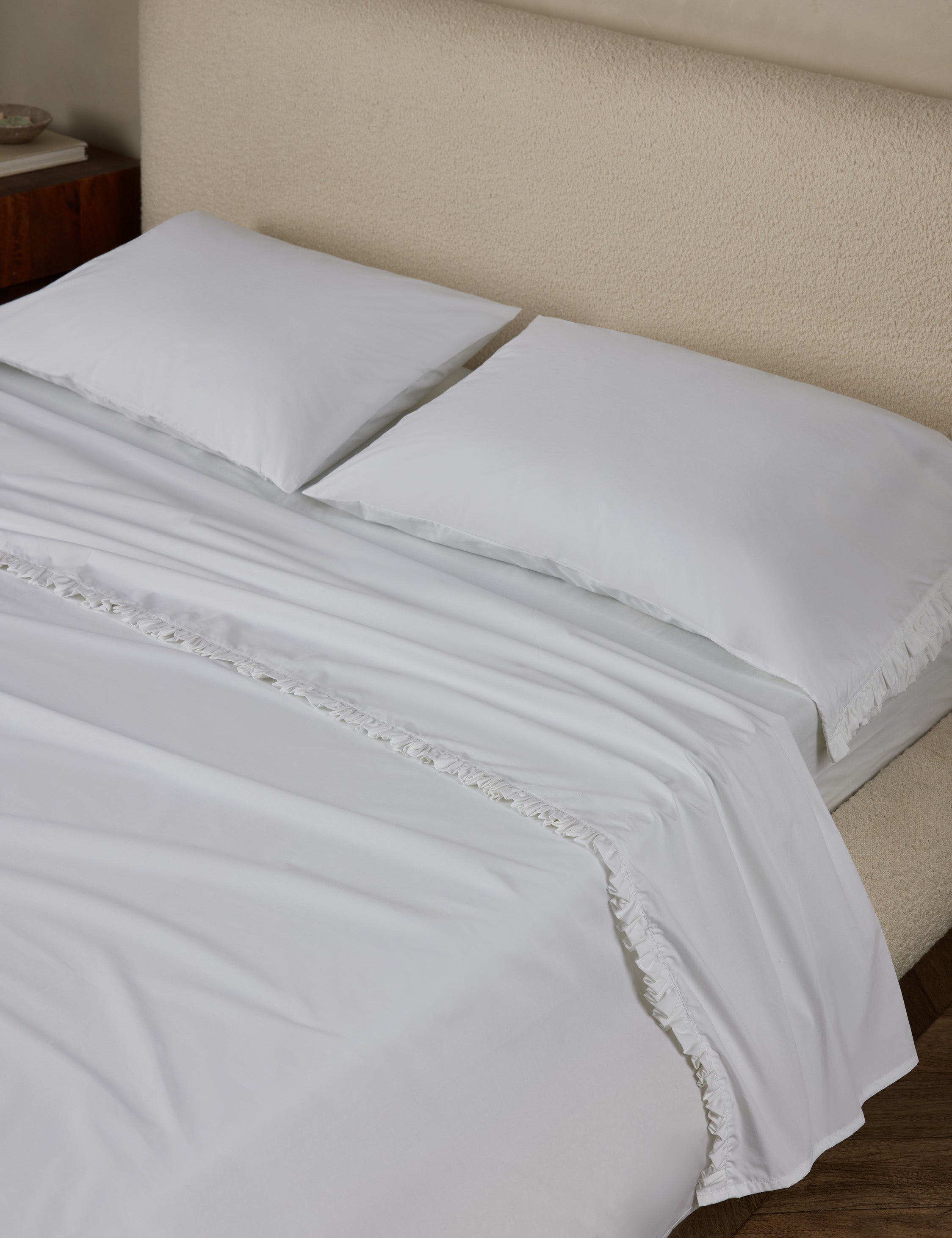 Lulu and Georgia Audrey Ruffle Cotton Percale Sheet Set by Pom Pom at Home