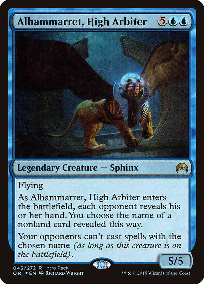 Intro pack magic – Alhammarret, High Arbiter [43] [Intro Pack] [Magic Origins Promos] [Foil]