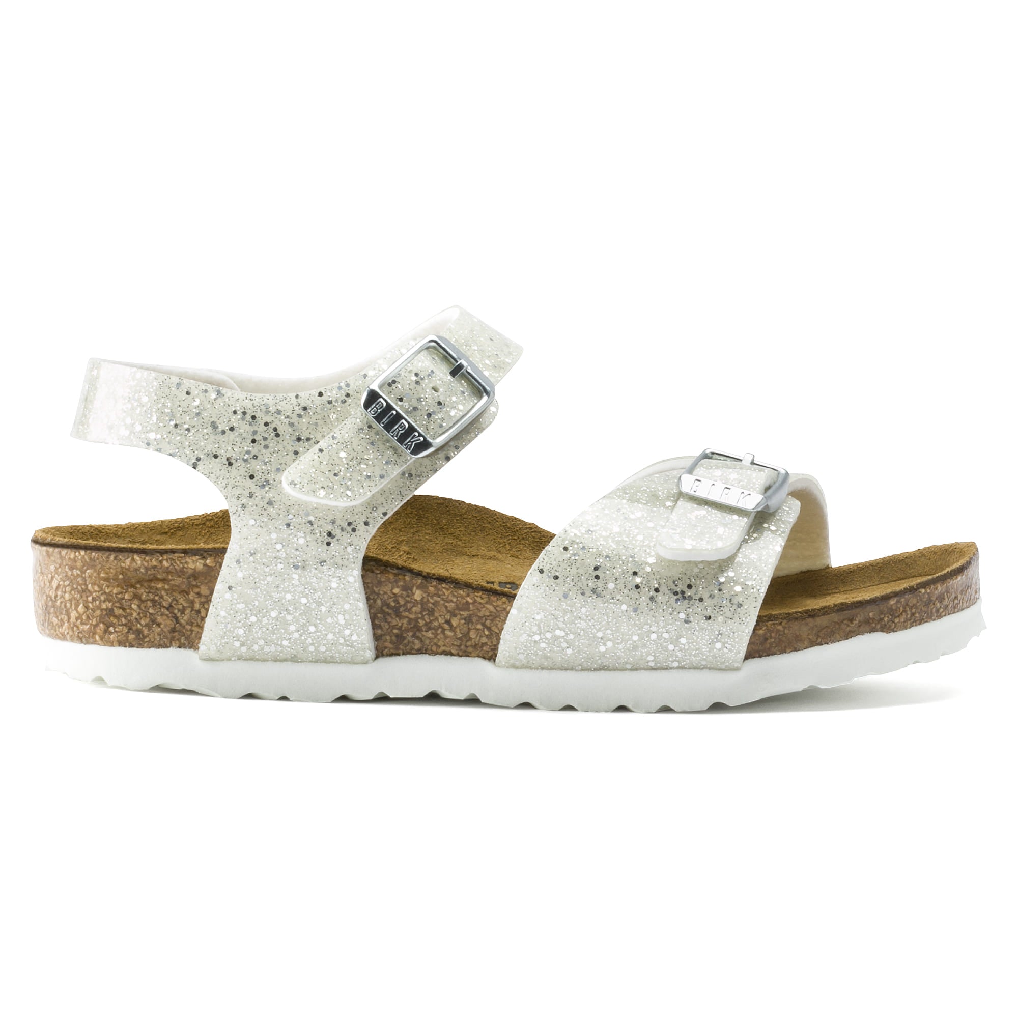 Birkenstock Rio Kids Birko-Flor – White White/Cosmic Sparkle - view 4