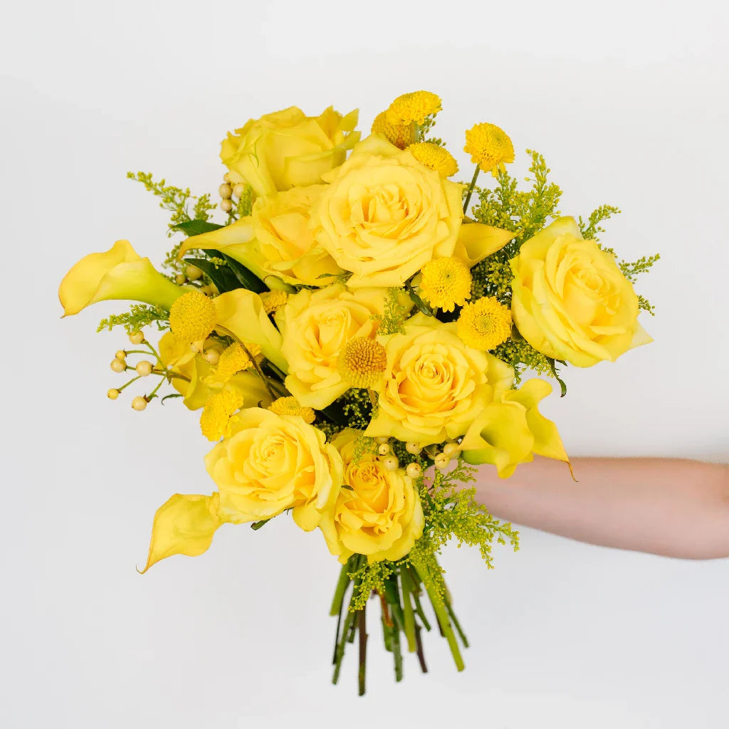 FiftyFlowers Mellow Yellow Flower Bouquet Bar Kit