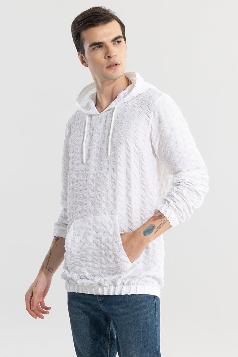 SNITCH Square Whiff White Hoodie