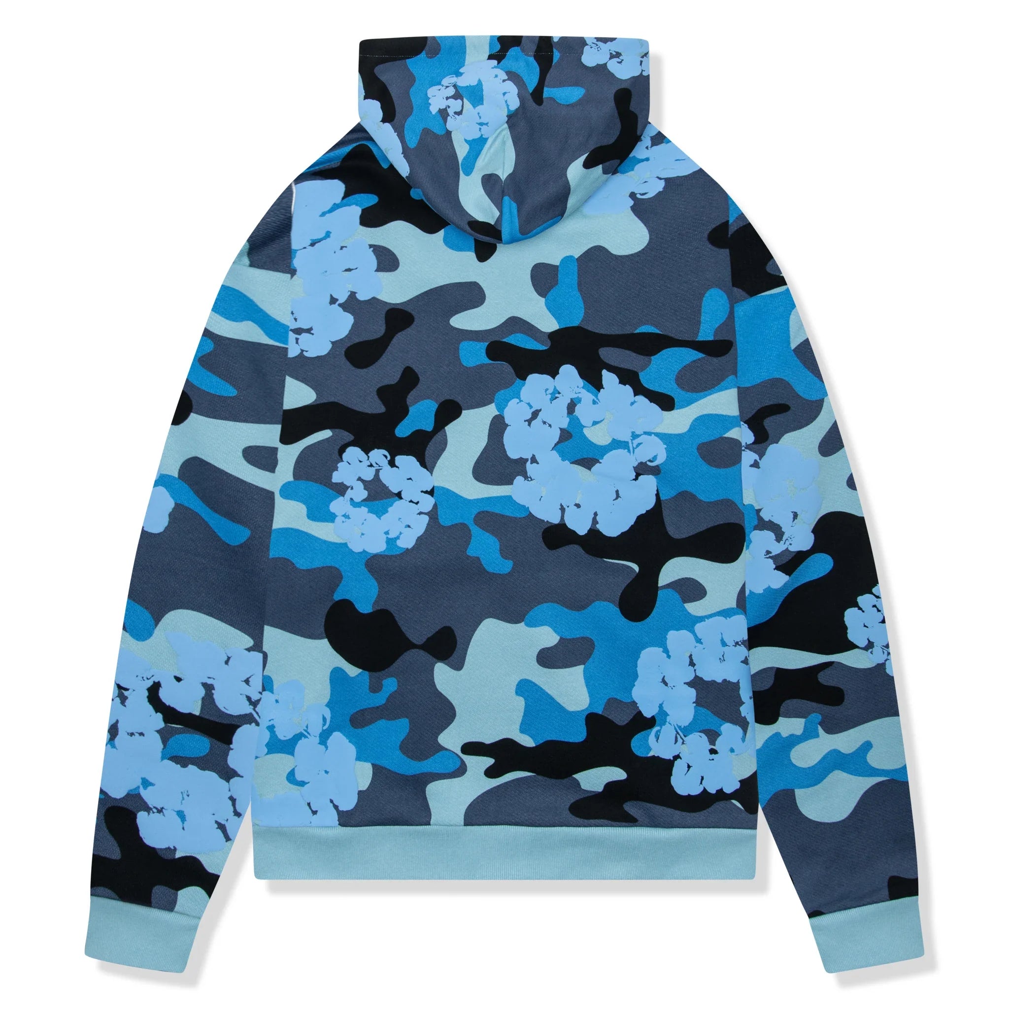 Denim Tears Blue Camo Cotton Wreath Zip-Up Hoodie - view 2