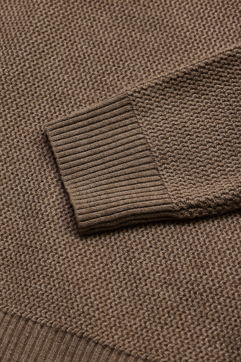 SNITCH Brown Knitted Polo Sweater - view 8