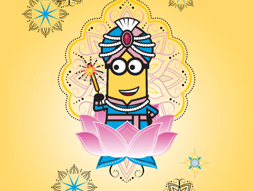 Spaces India Universal Masala Minions Yellow 100% Cotton Single Bedsheet - By Spaces - view 7