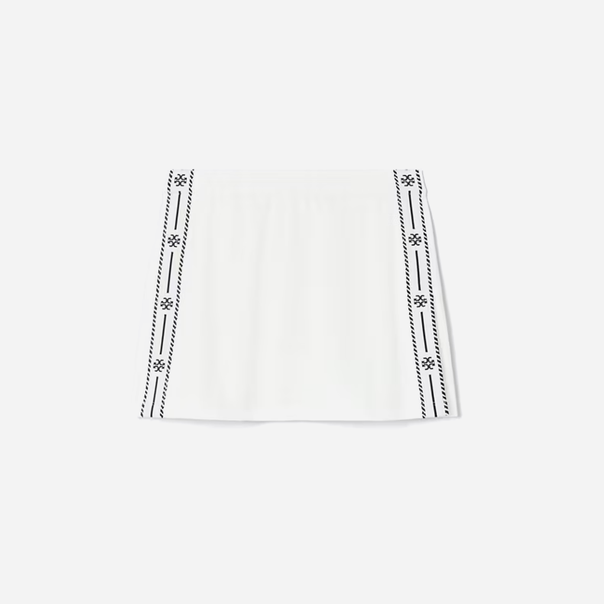 Tory Burch Tech Picque Logo Stripe Tennis Skirt