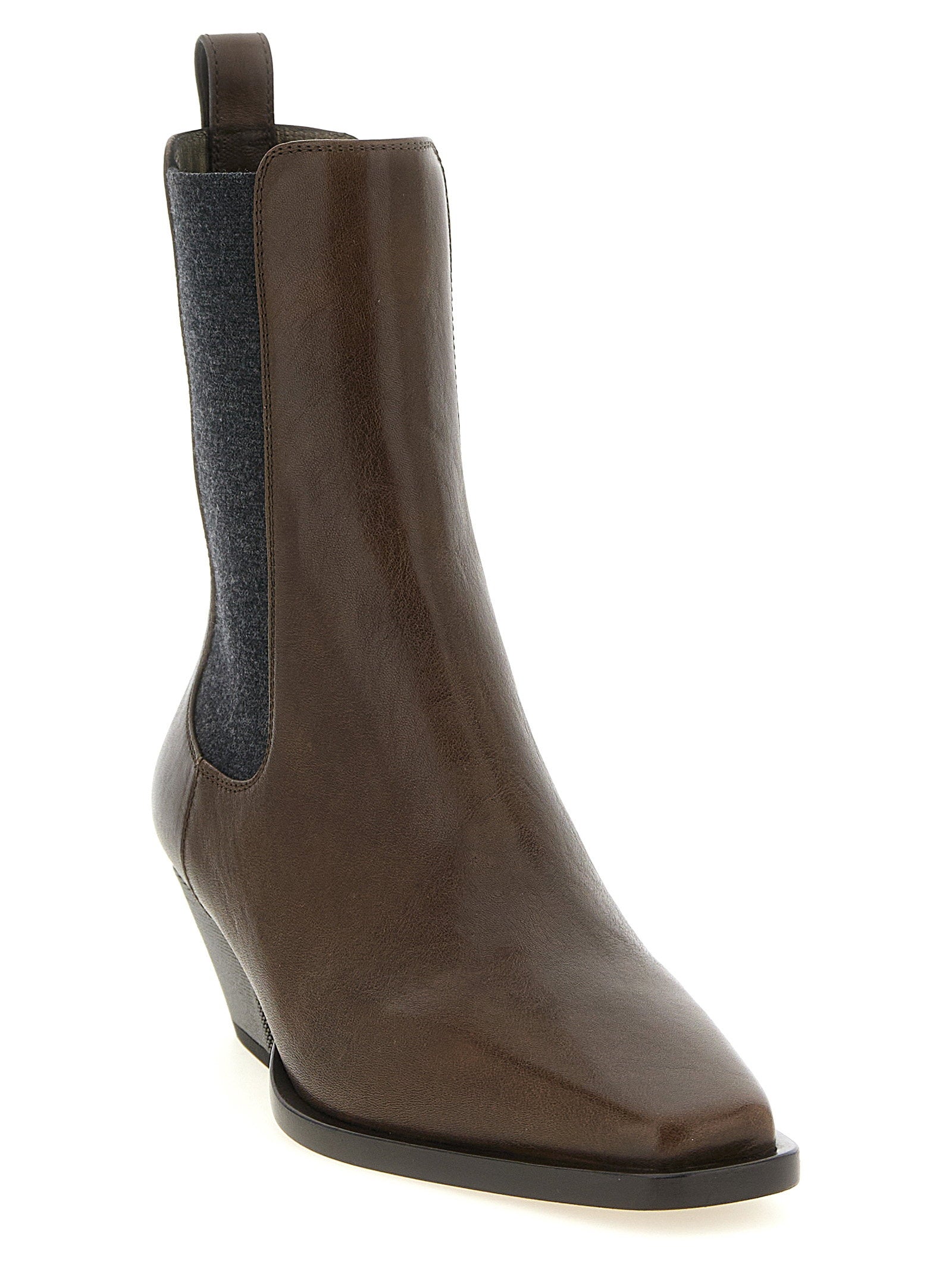 Brunello Cucinelli Precious Heel Ankle Boots - view 2