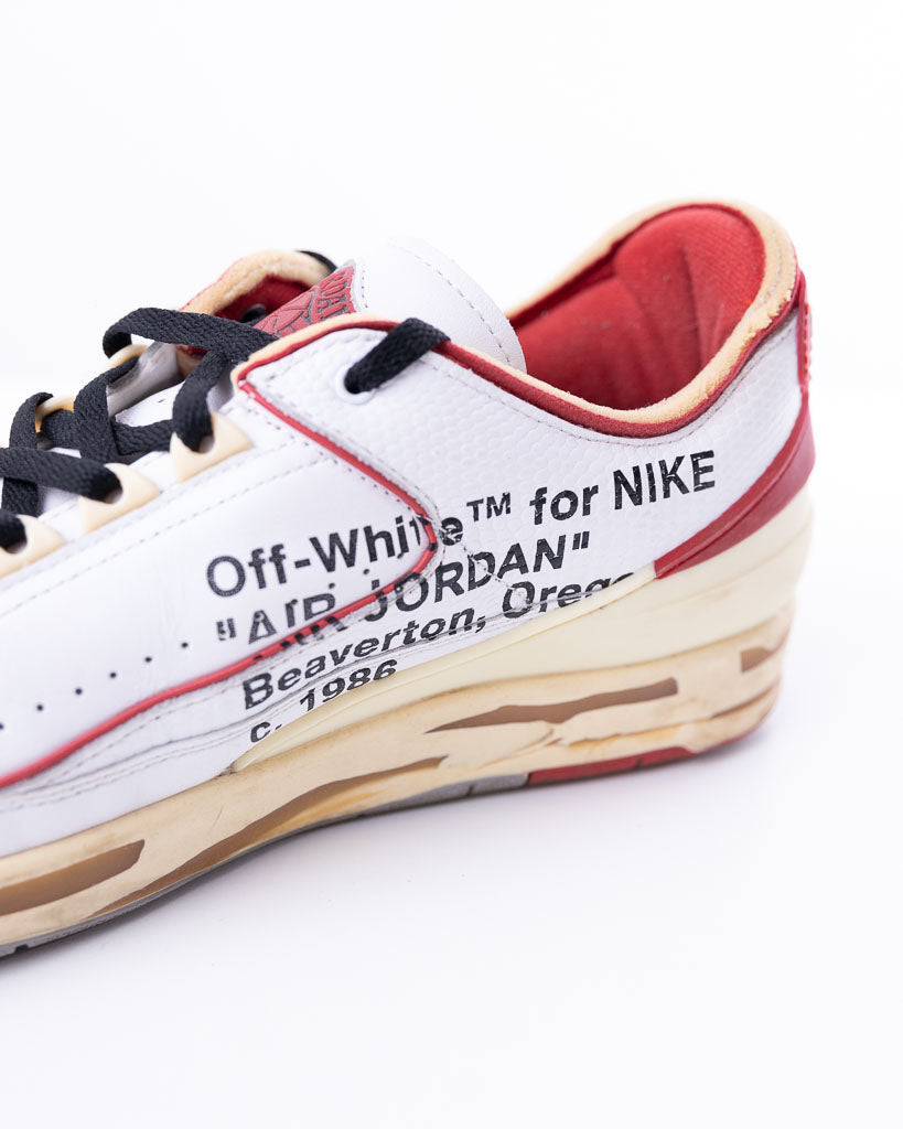 Nike Air Jordan 2 Retro Low SP Off-White White Red - view 8