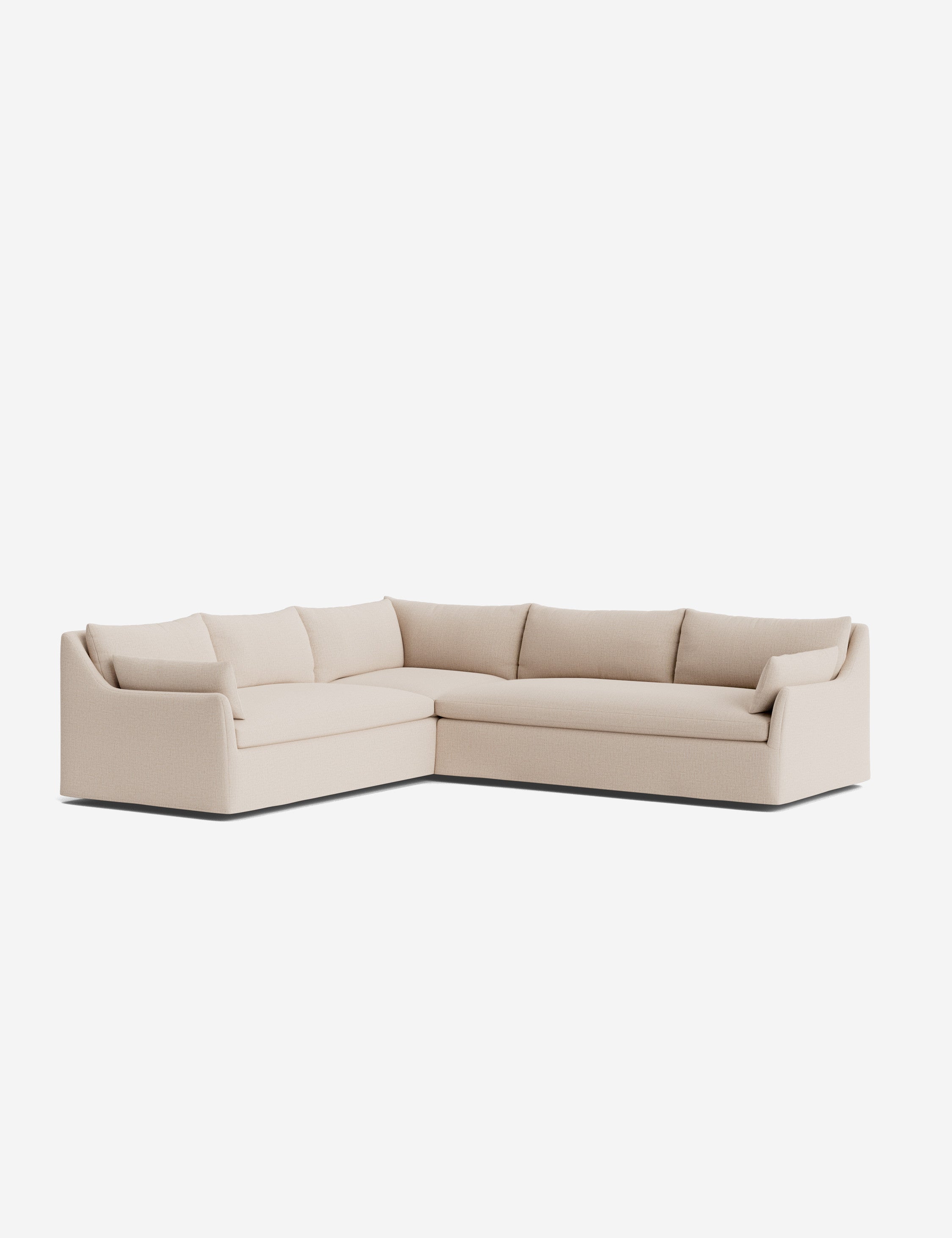 Lulu and Georgia Portola Luxe Depth Slipcover Corner Sectional Sofa - view 52