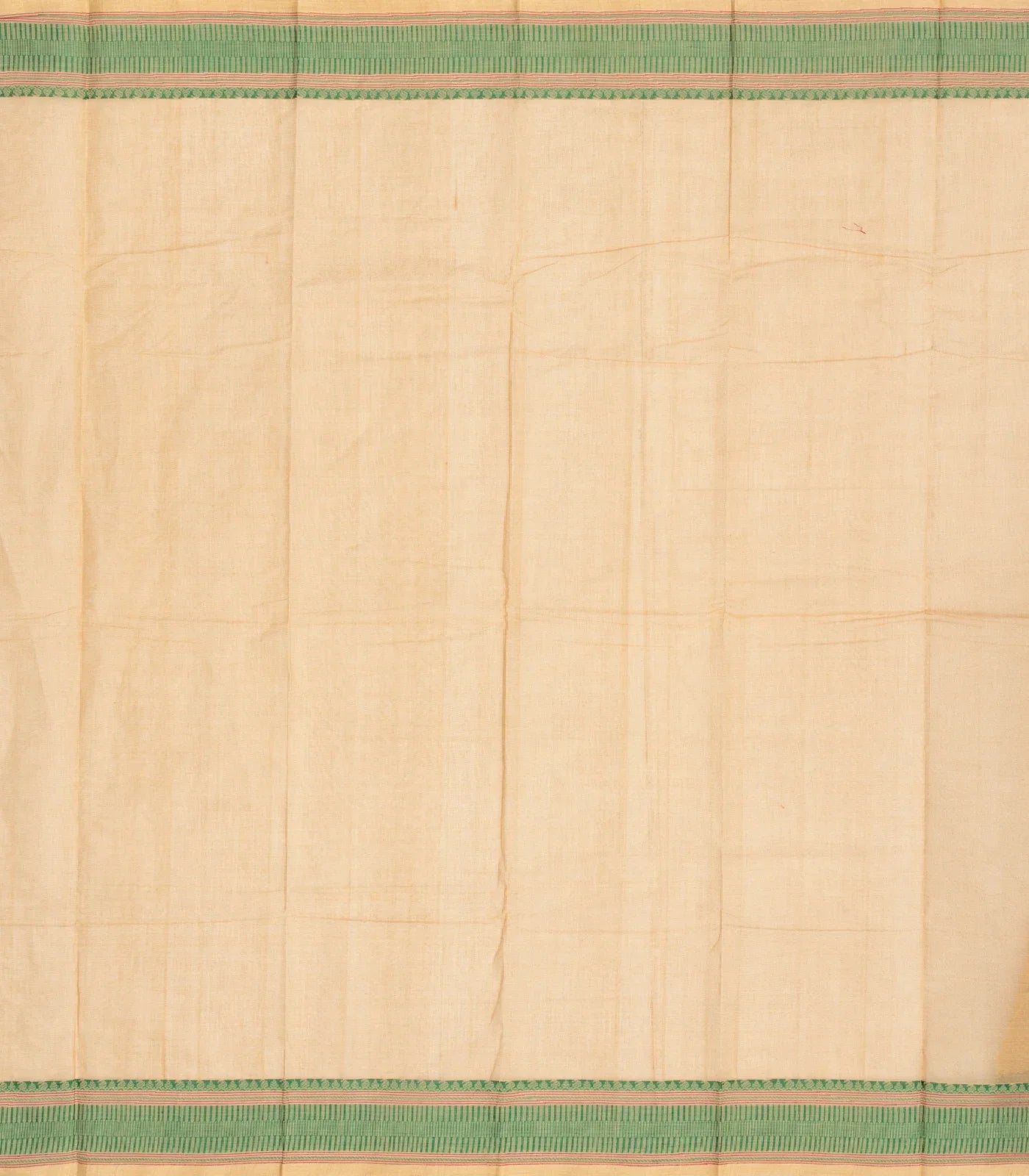 RmKV Cream Handloom Kanchi Cotton Saree With Mango Motifs - view 4