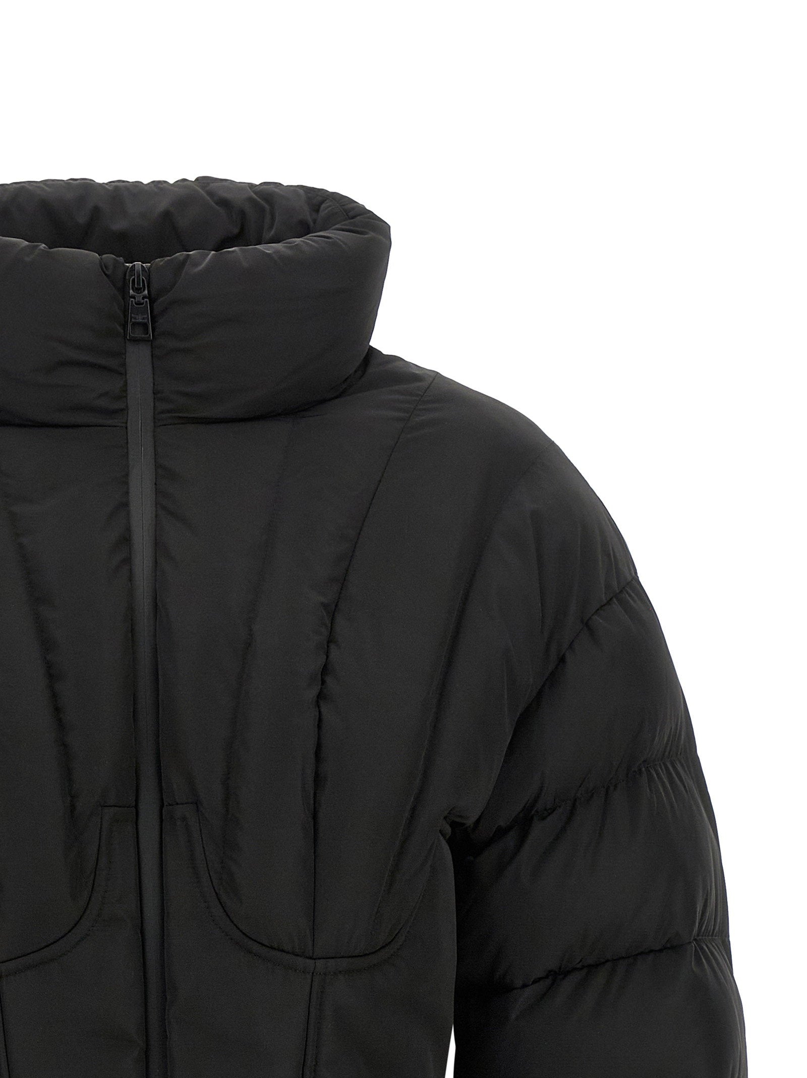Elisabetta Franchi Bustier Quilted Down Jacket - view 3