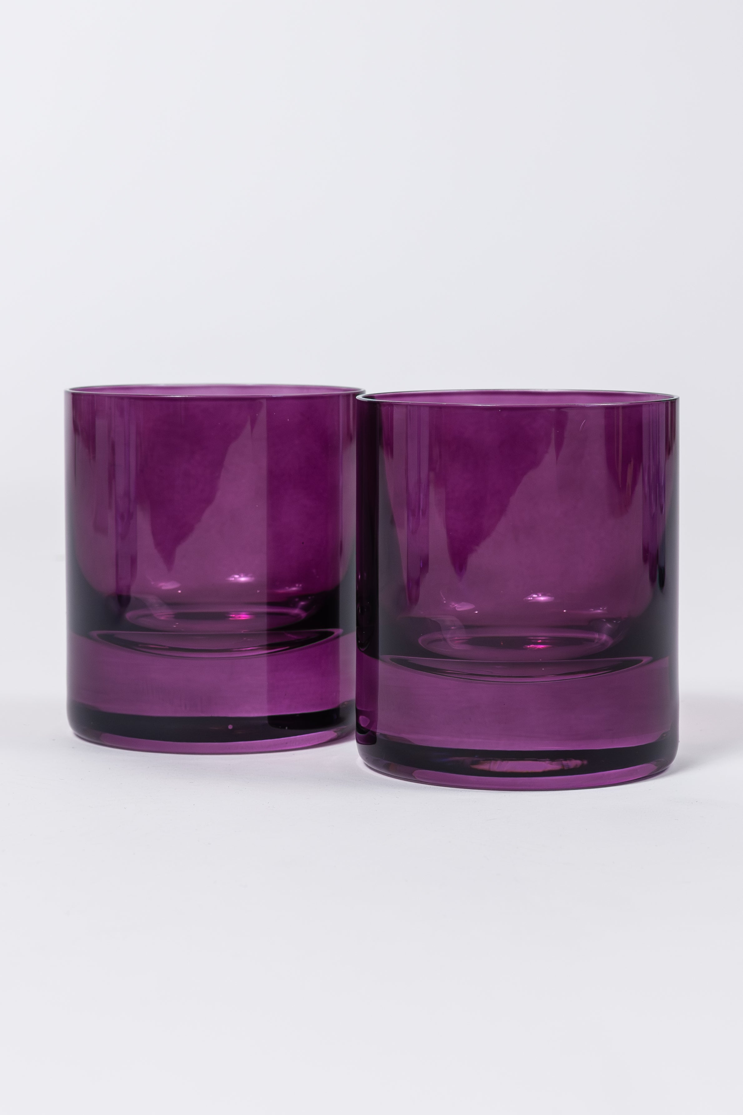 Estelle Colored Glass Estelle Colored Rocks Glass - Set of 2 {Amethyst}