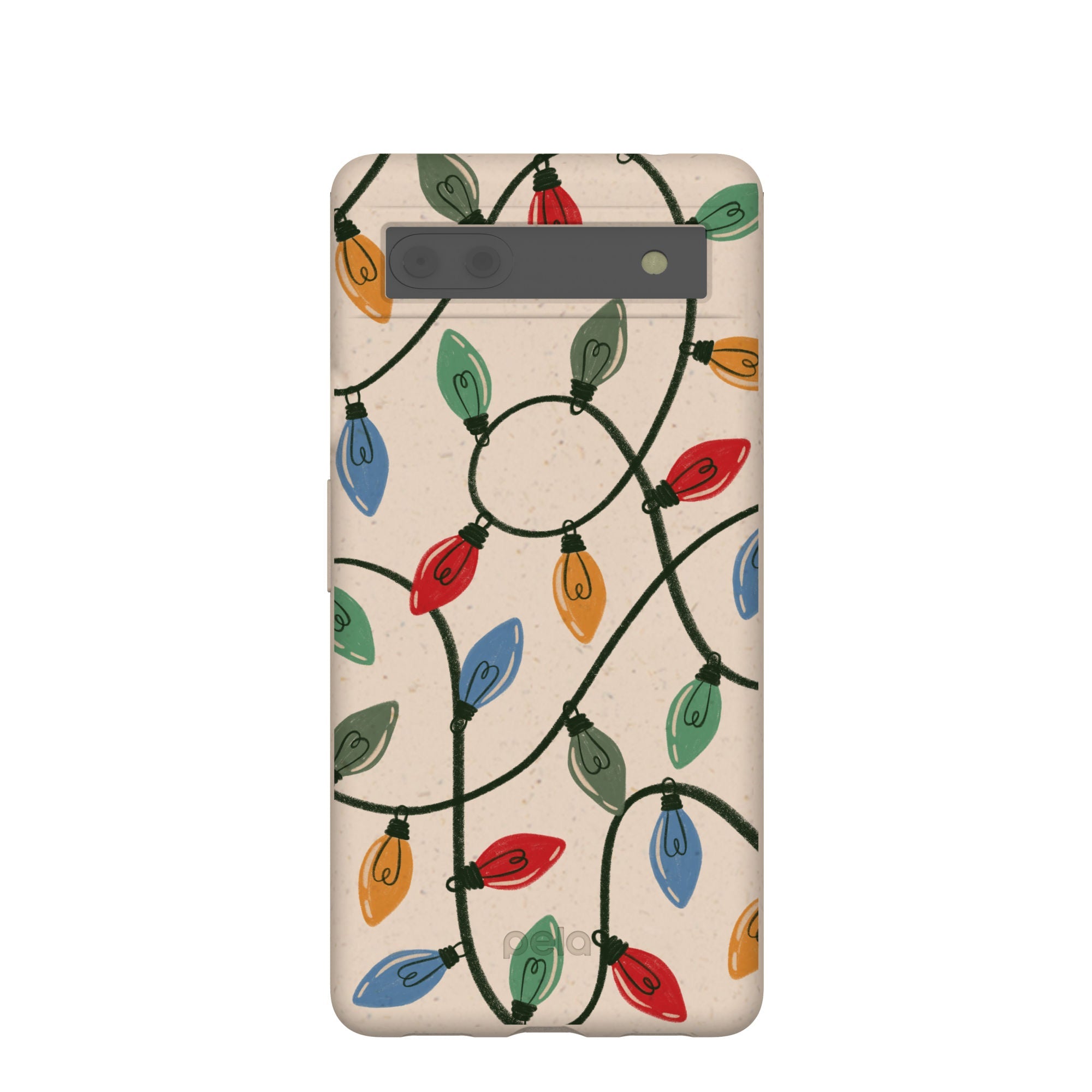 Pela Case Seashell Holiday Lights Google Pixel 6a Case
