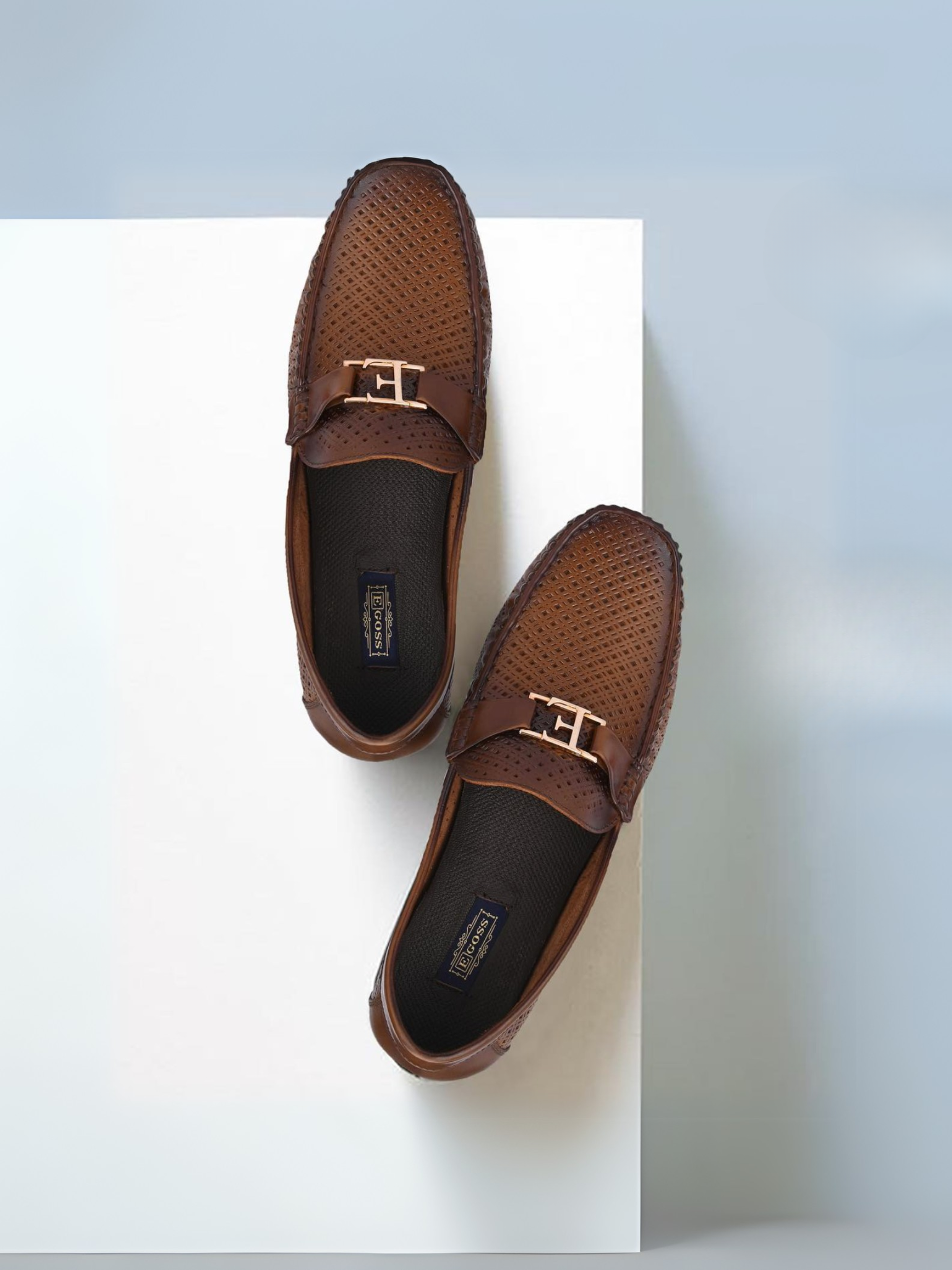 Egoss Shoes Egoss Buckled Casual Loafers For Men