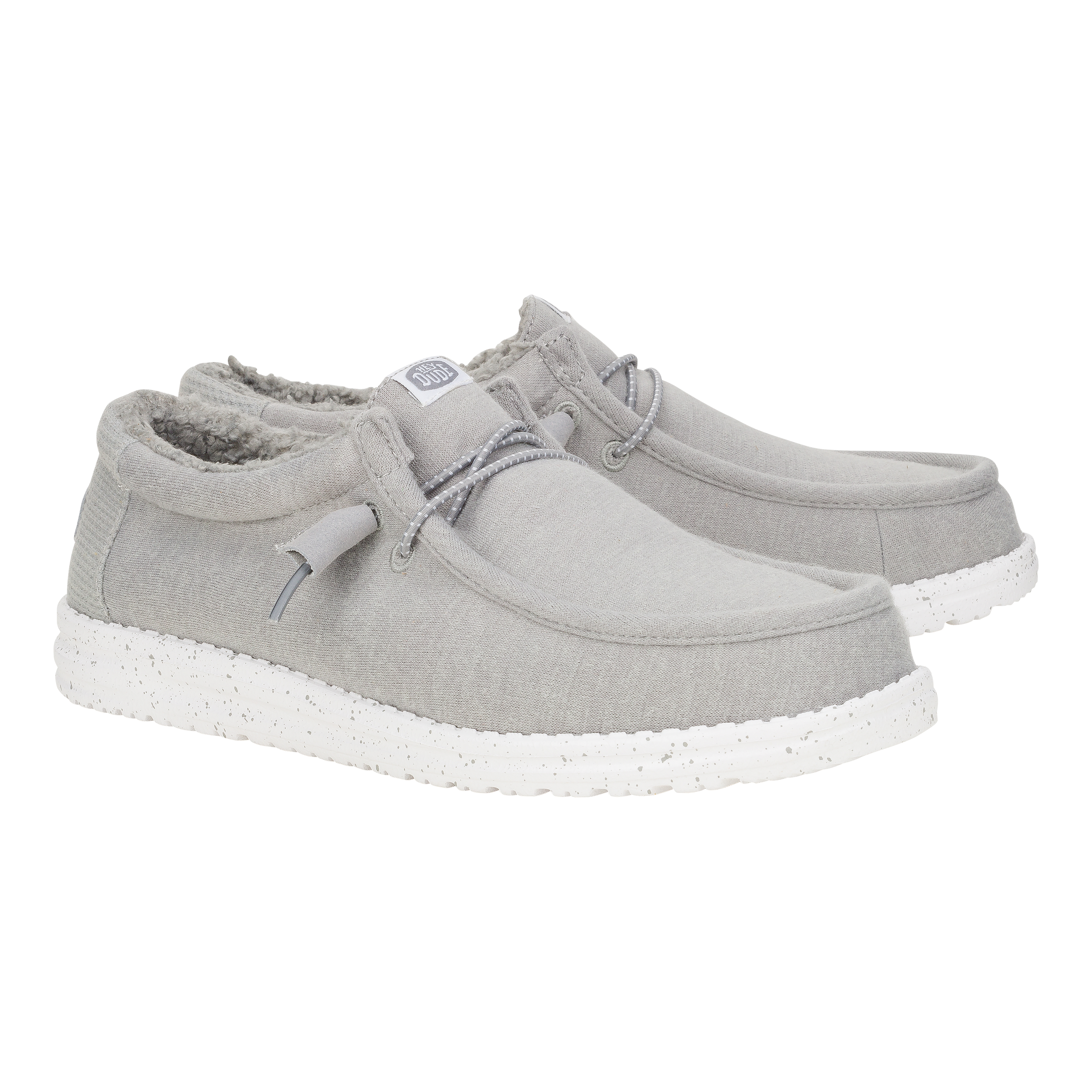 HEYDUDE shoes Wally Warmth Knit - Light Grey/White - view 2