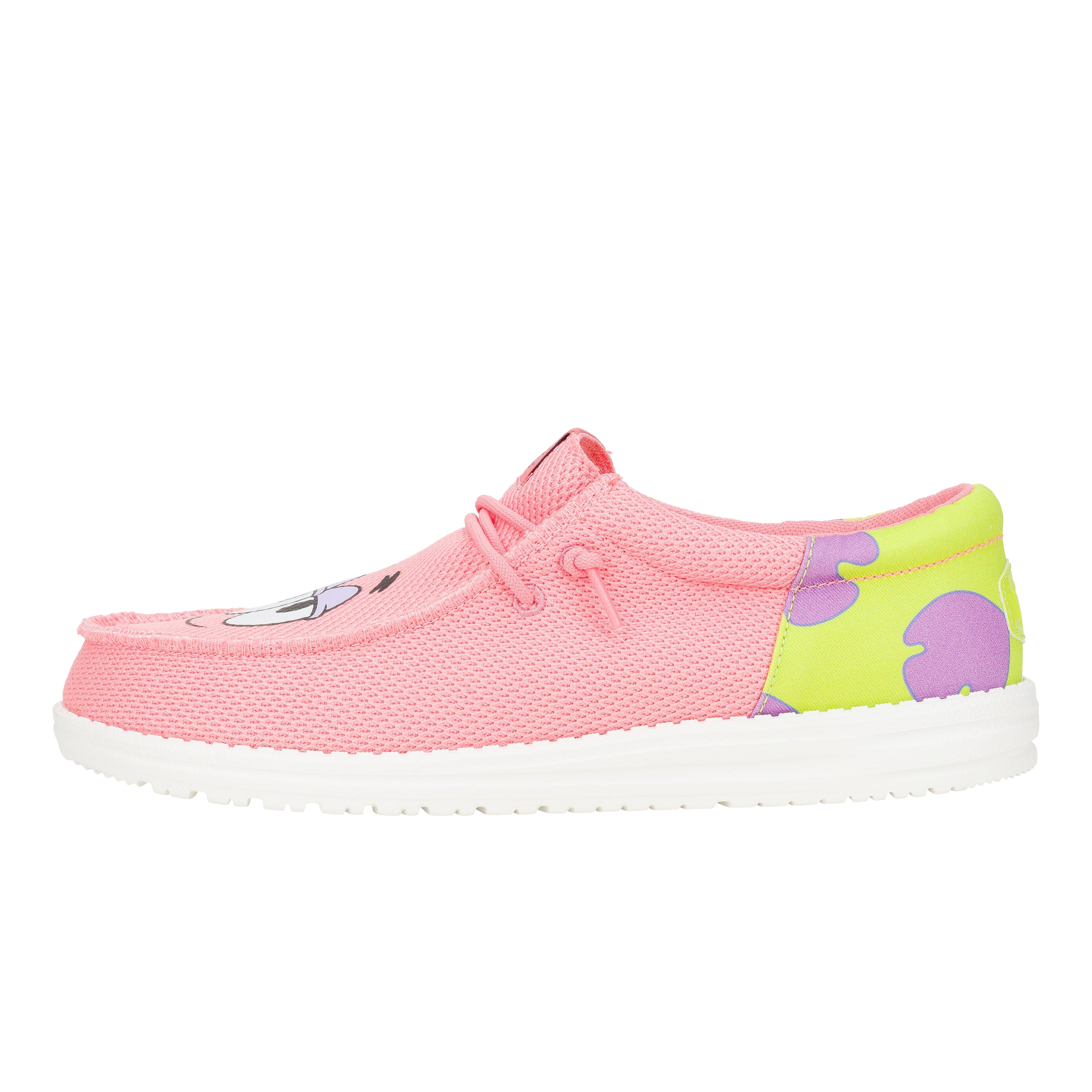 HEYDUDE shoes Wally Funk SpongeBob Patrick - Pink/Green
