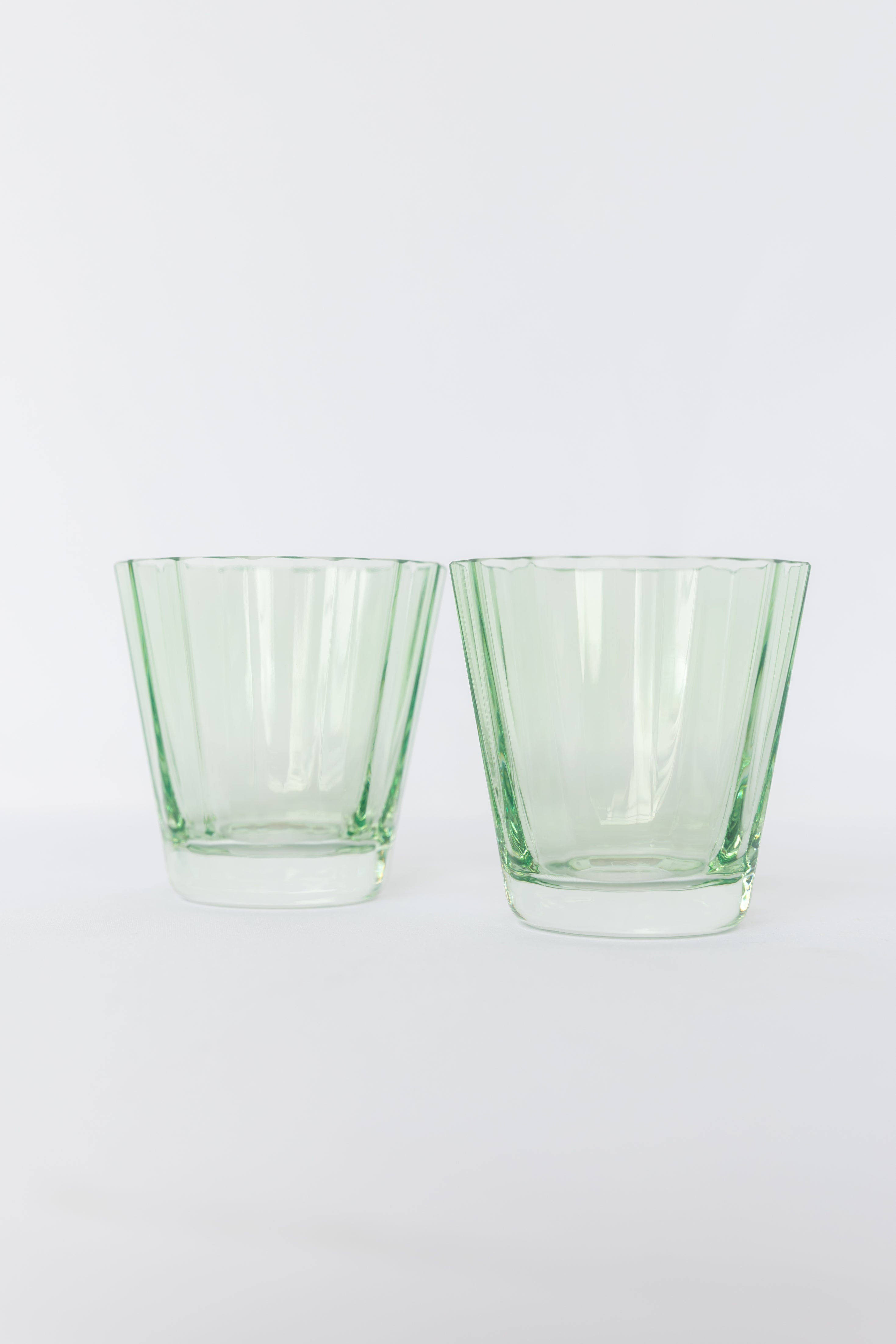 Estelle Colored Glass Estelle Colored Sunday Low Balls - Set of 2 {Mint Green}