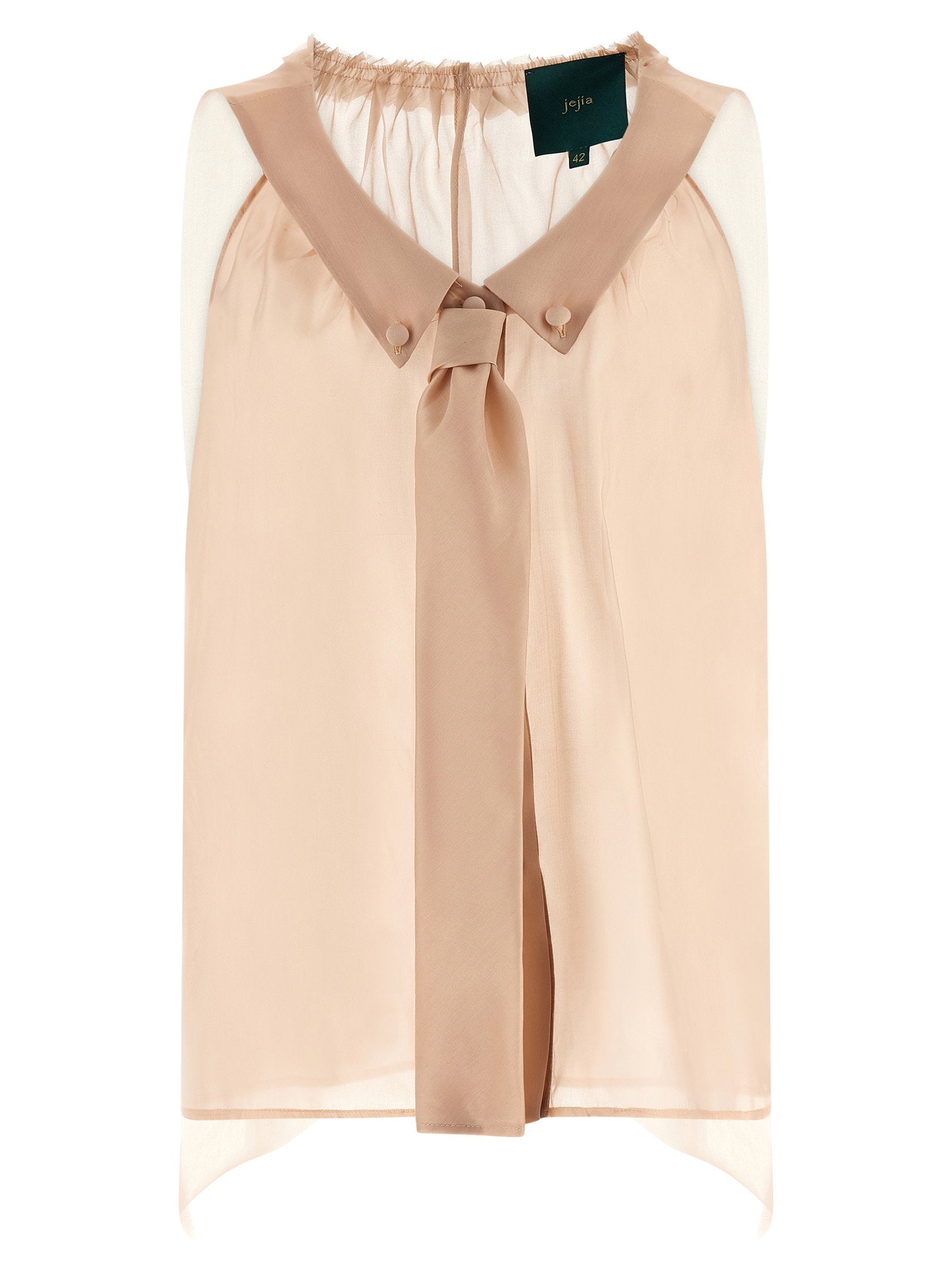 Maison jejia t-shirts – Maison Jejia Brooks Top – 100% silk