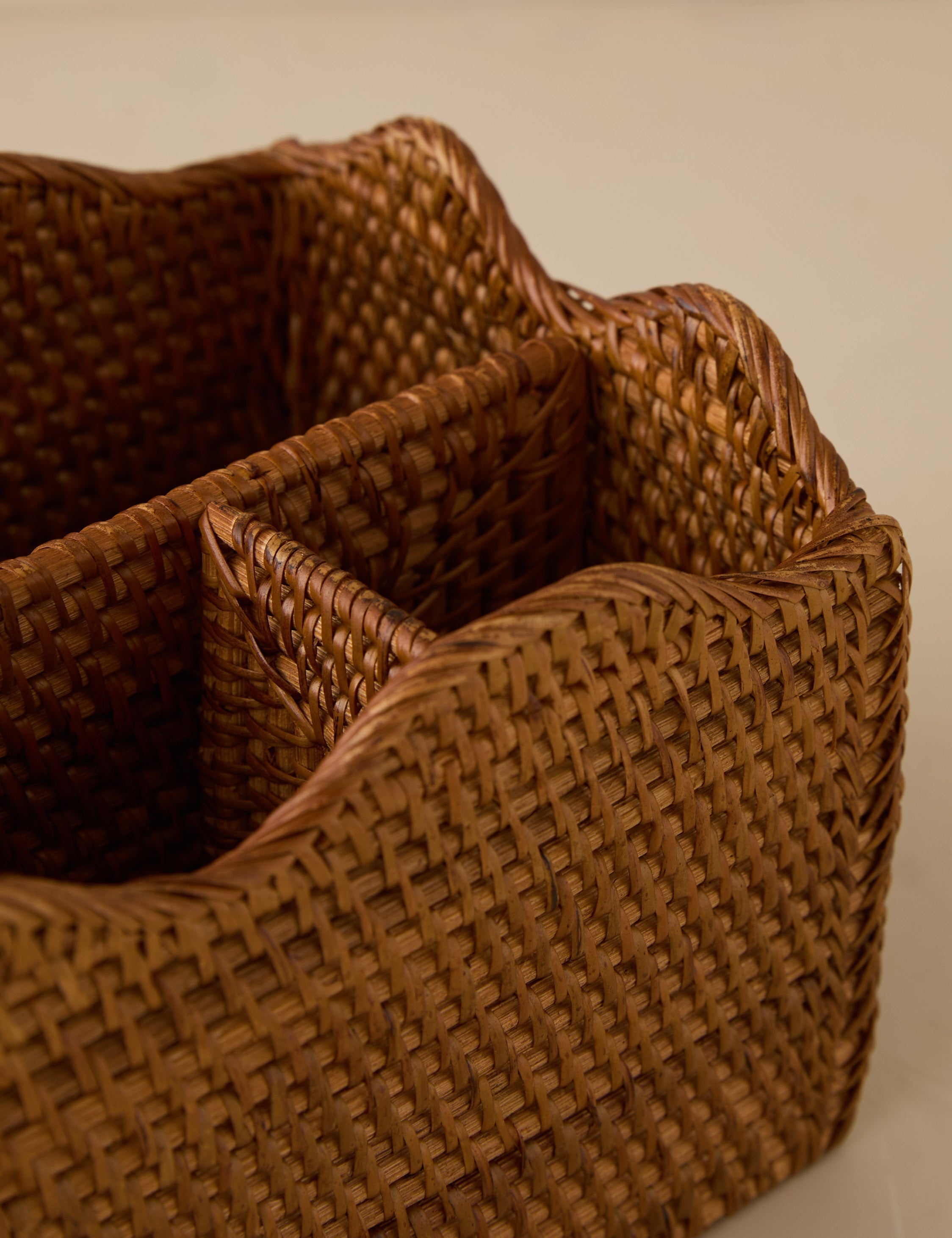 Lulu and Georgia Tyna Rattan Utensil Caddy – Natural - view 6