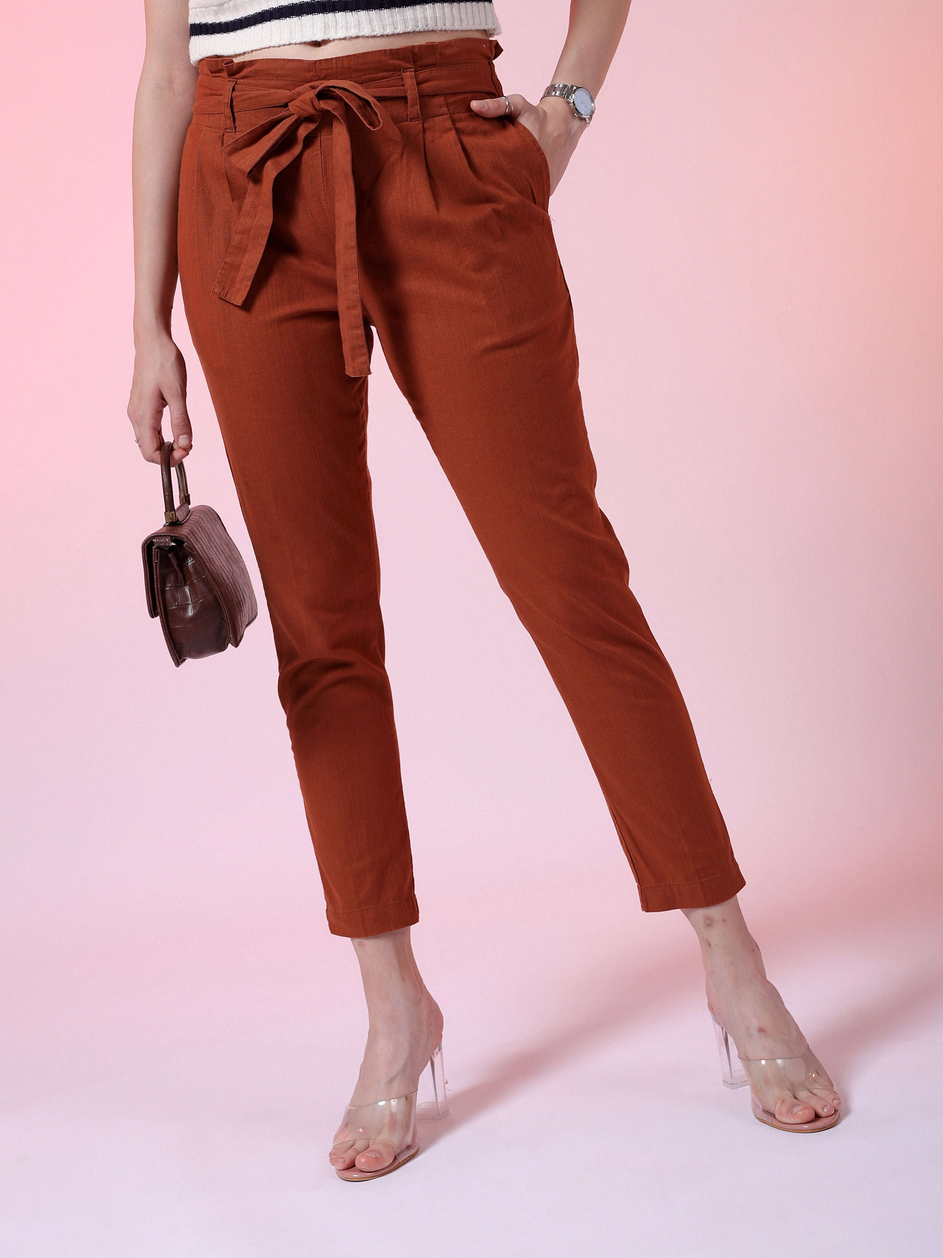 Freehand By The Indian Garage Co Women Tapered Fit Trouser