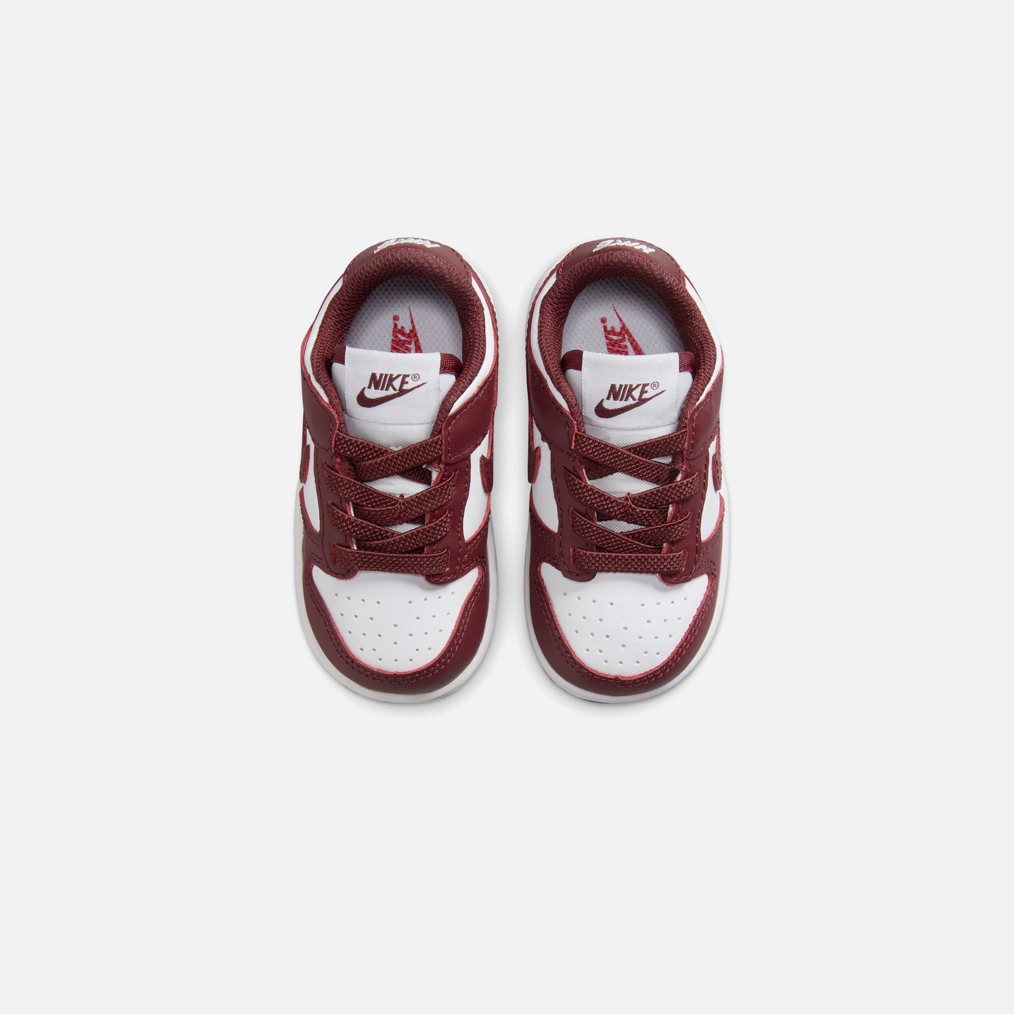 Nike TD Dunk Low - White / Redwood / Gym Red - view 4