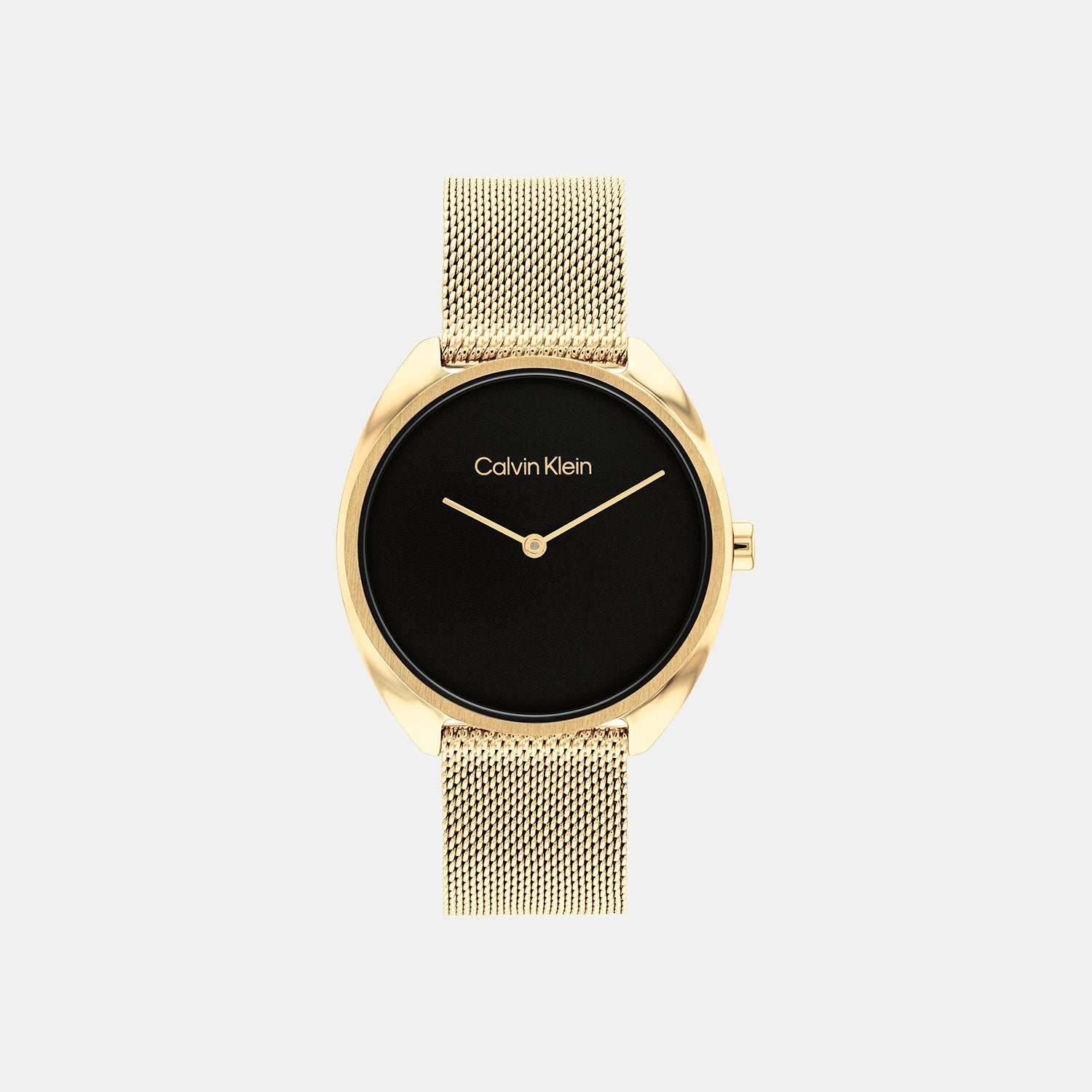 Calvin Klein Ck Adorn Women Quartz Black Dial Analog Mesh Watch 25200271