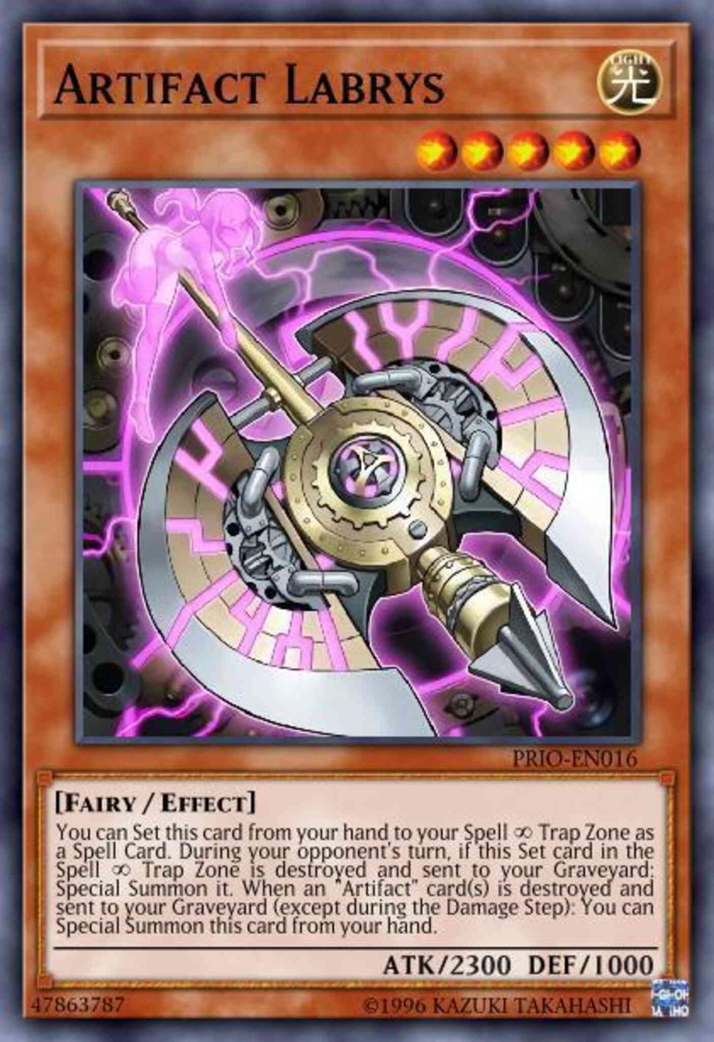 Yu-Gi-Oh! Artifact Labrys - PRIO-EN016 - Common - Unlimited