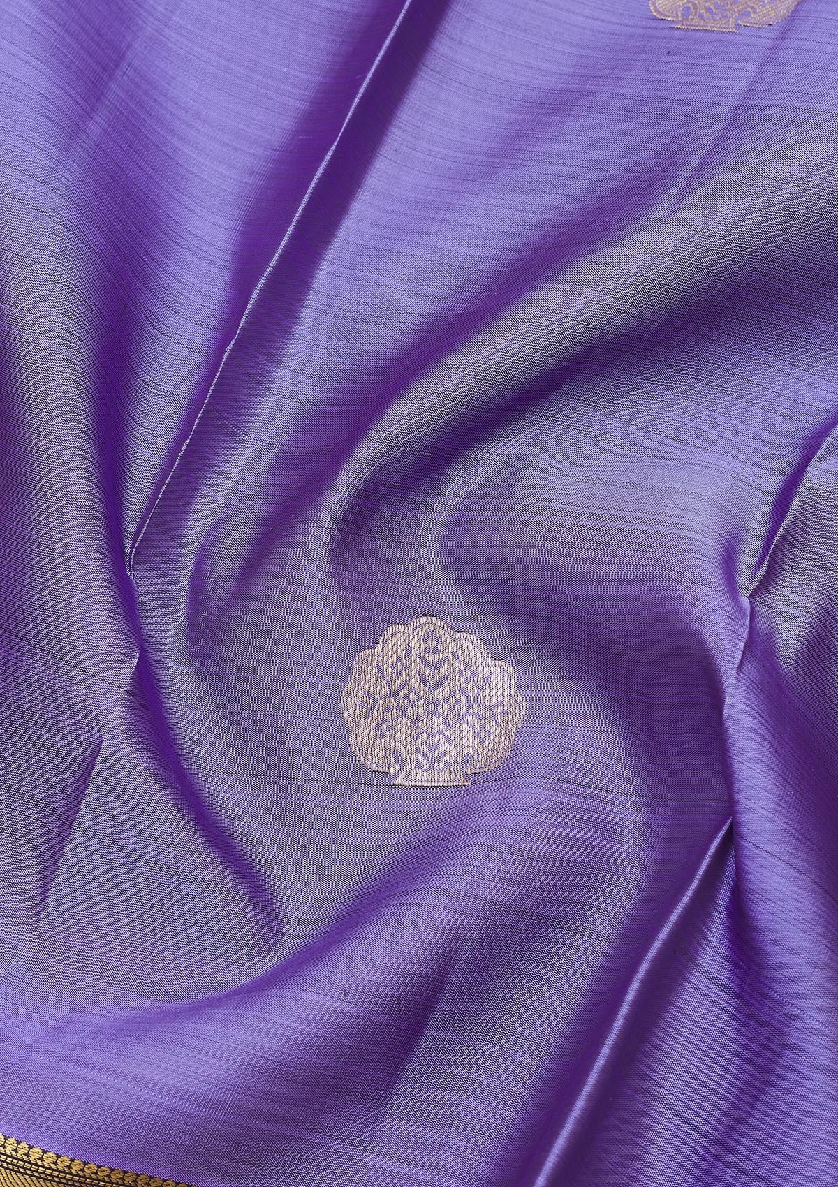 Koskii Purple Zariwork Pure Silk Saree – Women's - view 2