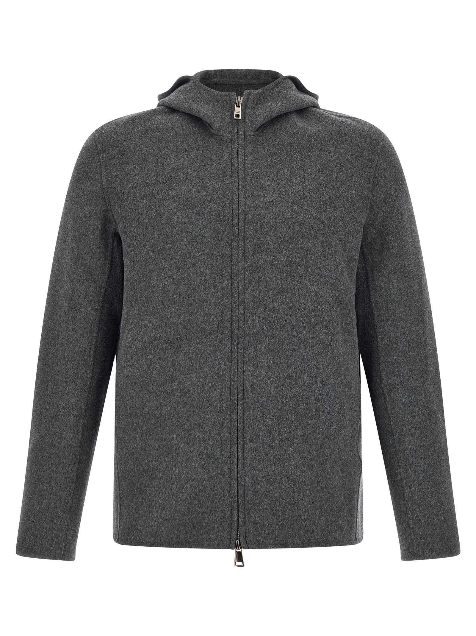Giorgio Brato Hooded Jacket – 90% wool, 10% cashmere