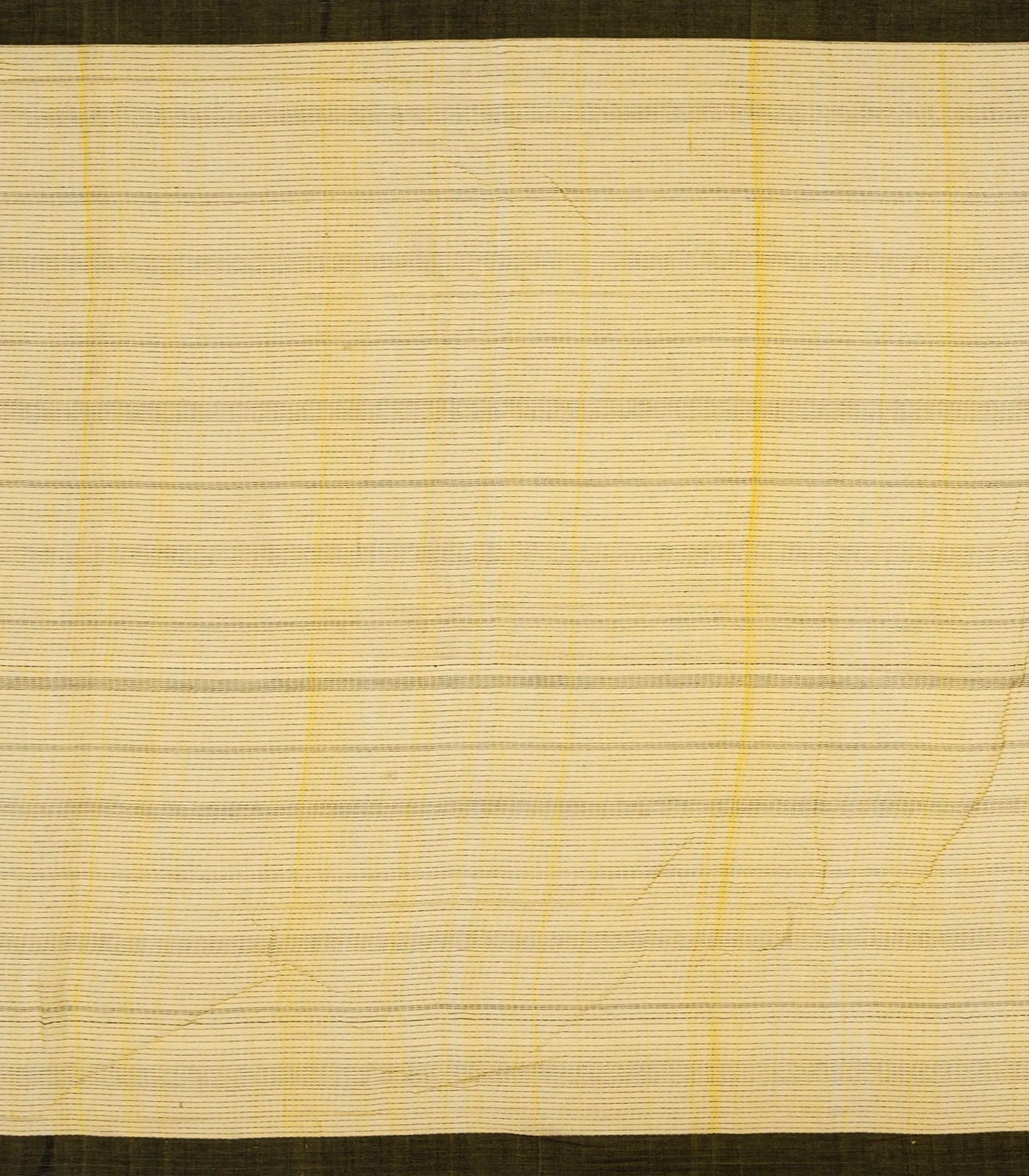 RmKV Sandal Handloom Chanderi Cotton Saree With Dotted Stripes-Sandal - view 4