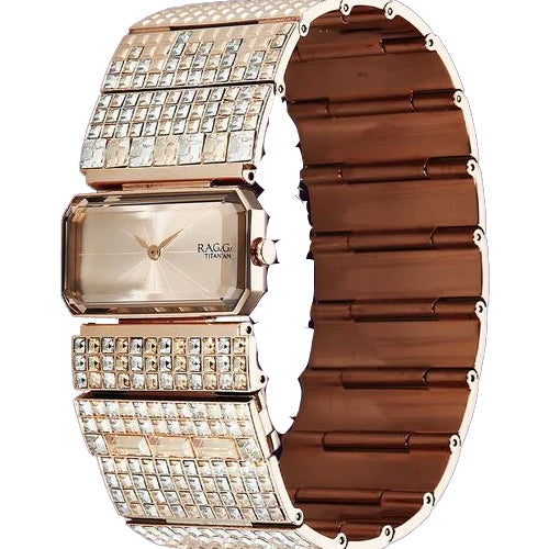 Titan Raga Cocktails Quartz Analog Rose Gold Dial Stainless Steel Strap Watch For Women 29.3mm 95318WM01 - view 2