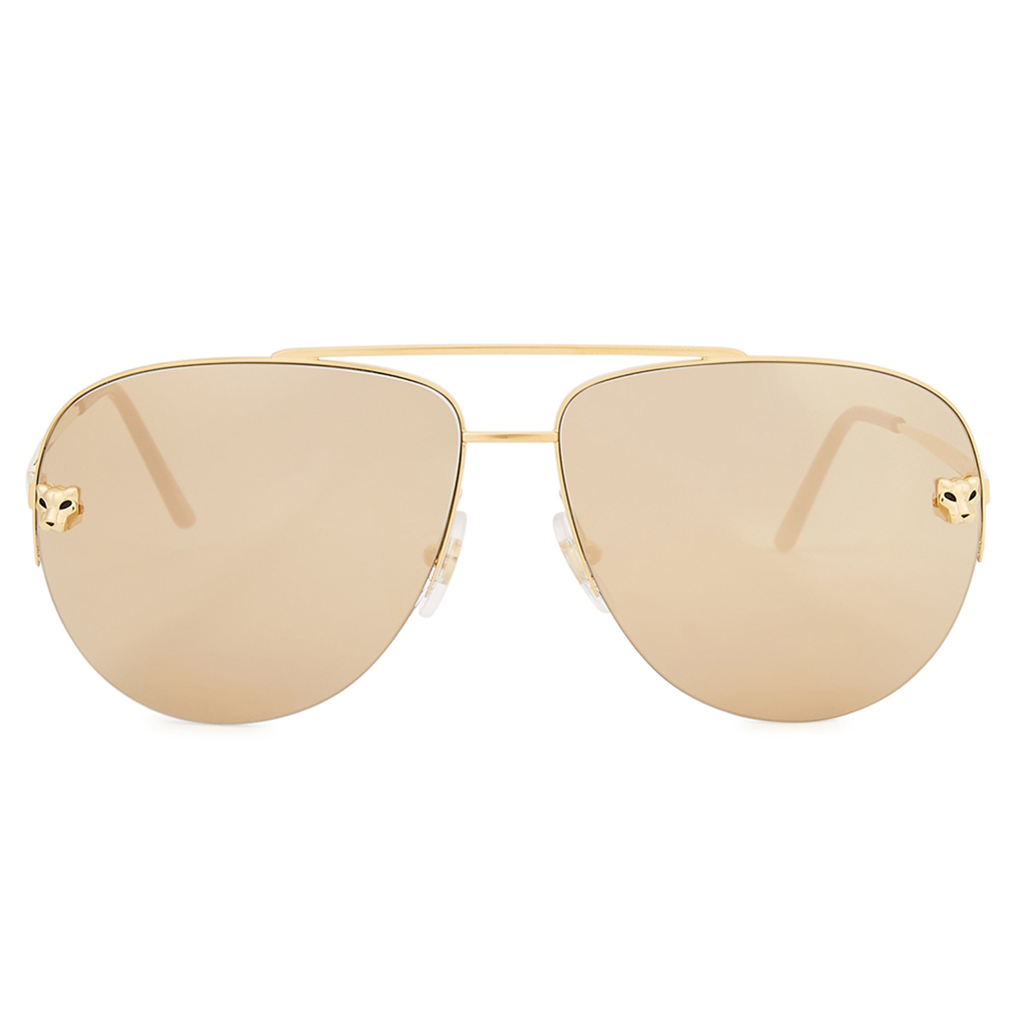 Cartier Eyewear Cartier Panthère De Cartier CT0065S-002 Gold Sunglasses