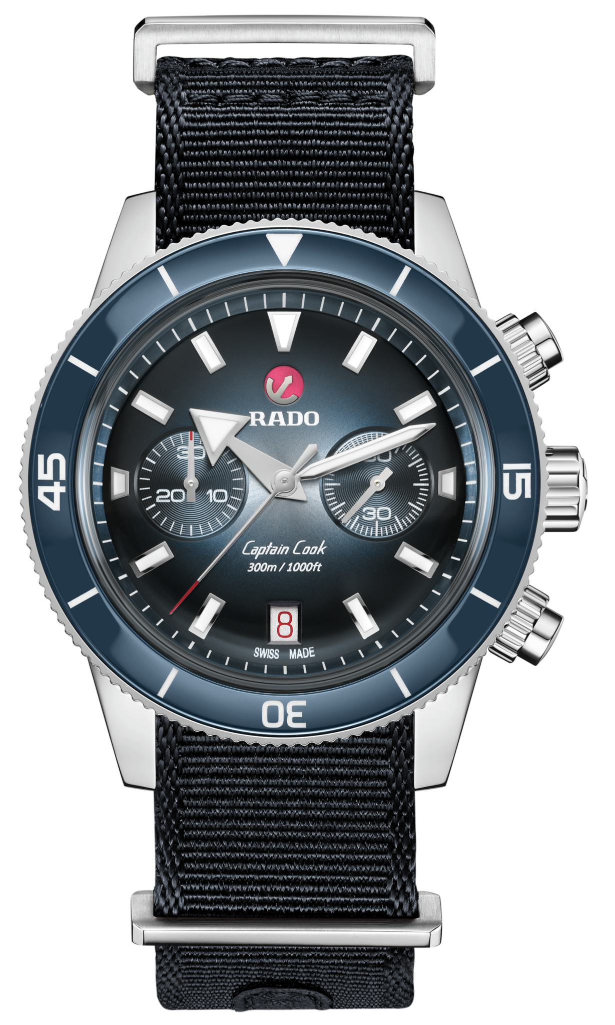 Rado Captain Cook Blue Dial Men 43mm - view 2