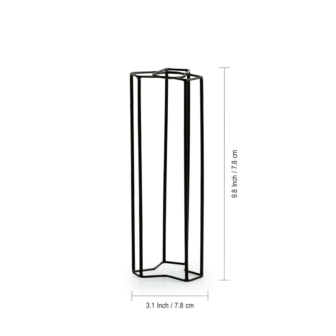 EXCLUSIVELANE 'Modern Glass Garden' Test Tube Table Planter/Vase (10 Inch, Black) - view 7
