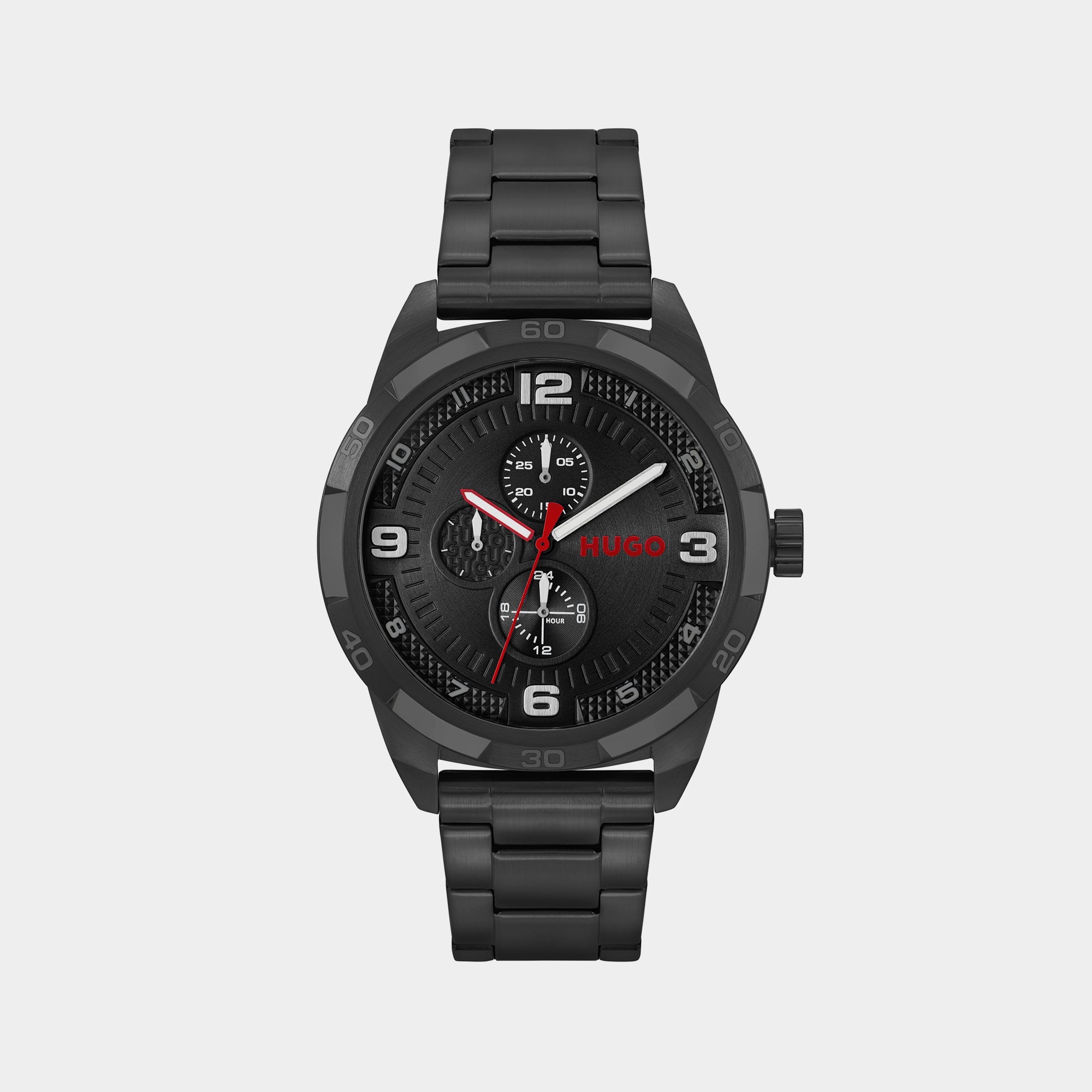 Boss Grip Men Quartz Black Dial Chronograph Stainless Steel Watch 1530279