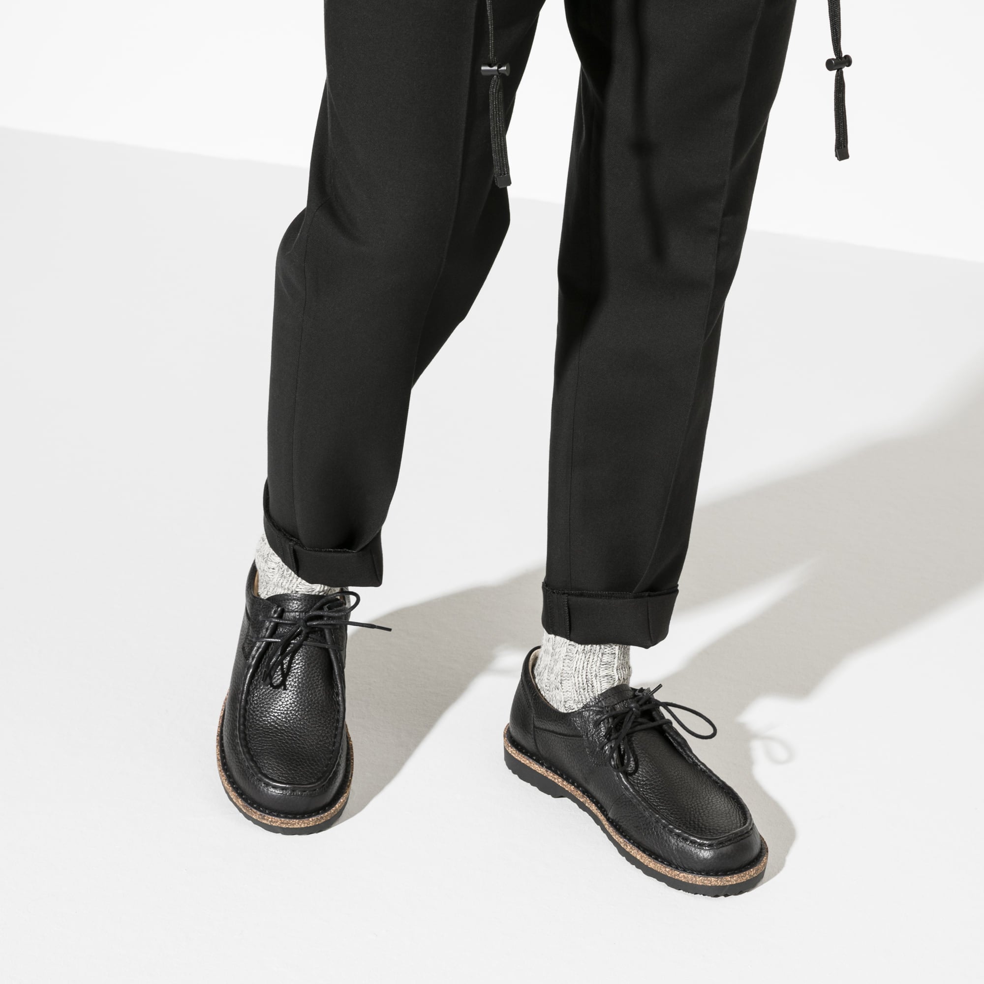Birkenstock Pasadena Men Natural Leather – Black Black - view 7