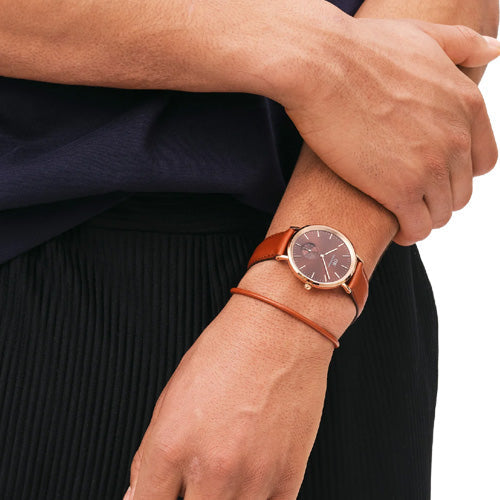 Daniel Wellington Classic Multi-Eye St Mawes Amber Brown Dial Men 40mm DW00100707 - view 2