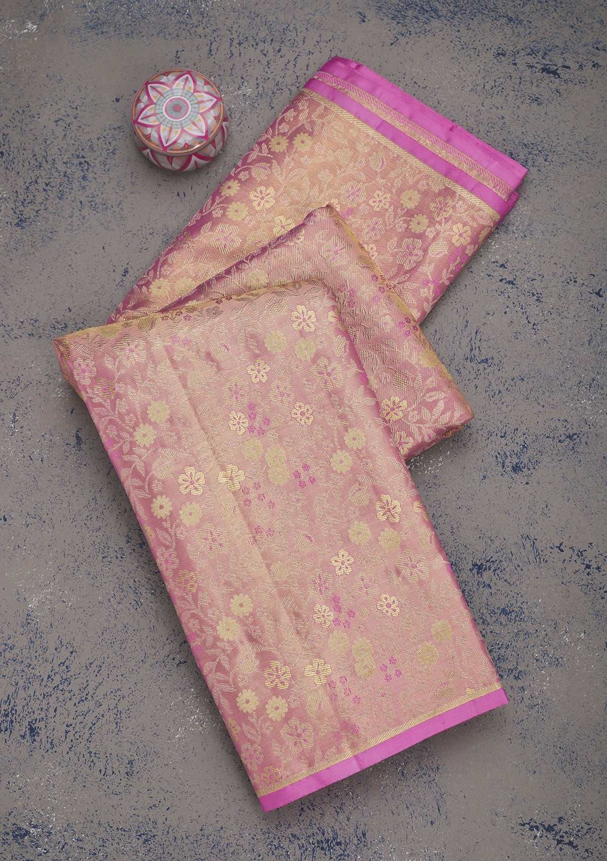 Koskii Lavender Zariwork Pure Silk Saree – Women's