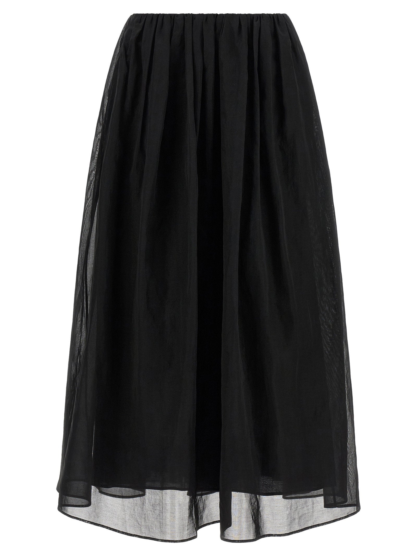 Brunello Cucinelli Organza Skirt – 100% cotton