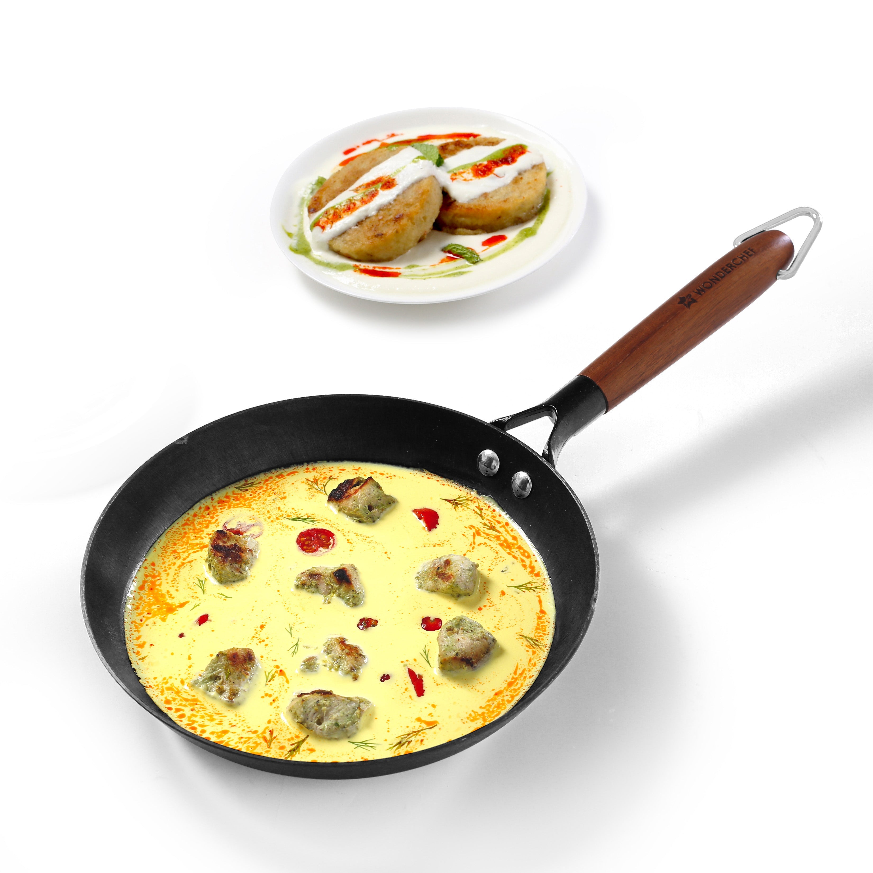 Wonderchef Pre-Seasoned Ferro Light 24cm Cast Iron Fry Pan | 1.4L