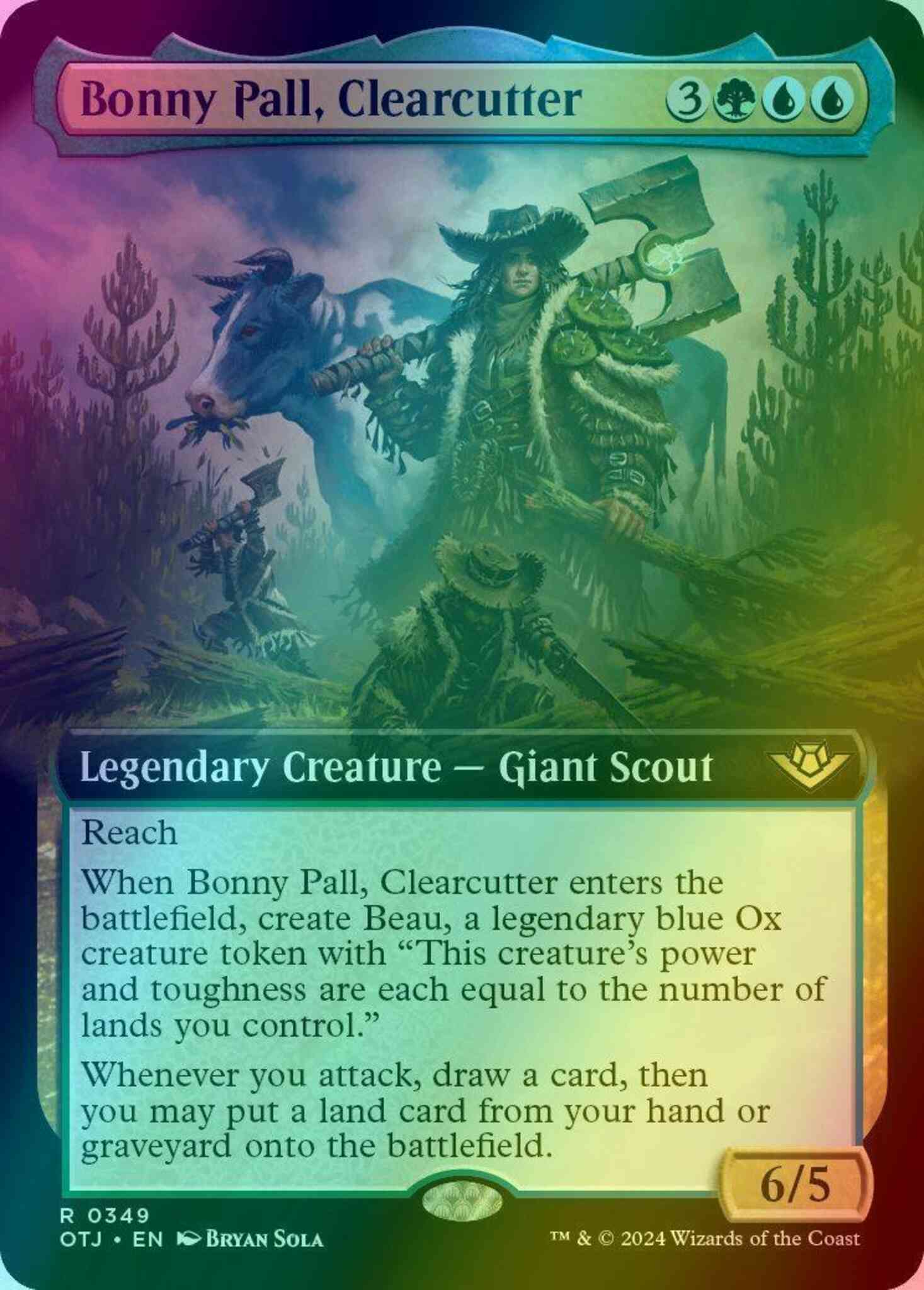 Bonny pall clearcutter – Magic Bonny Pall, Clearcutter [349] [Extended Art] [Outlaws of Thunder Junction] [Foil]